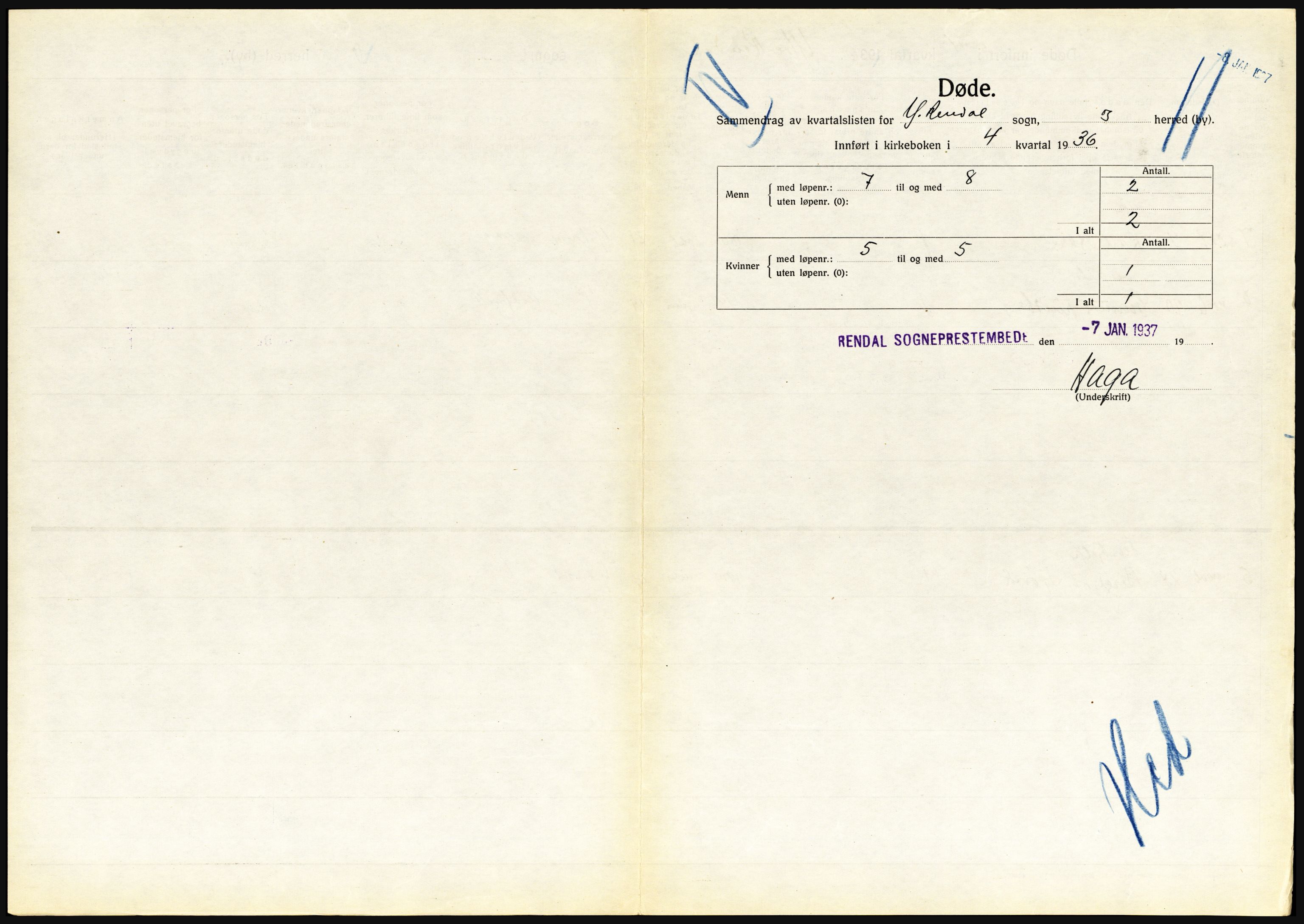 Statistisk sentralbyrå, Sosiodemografiske emner, Befolkning, AV/RA-S-2228/D/Df/Dfd/Dfdf/L0011: Hedmark, 1936, p. 741