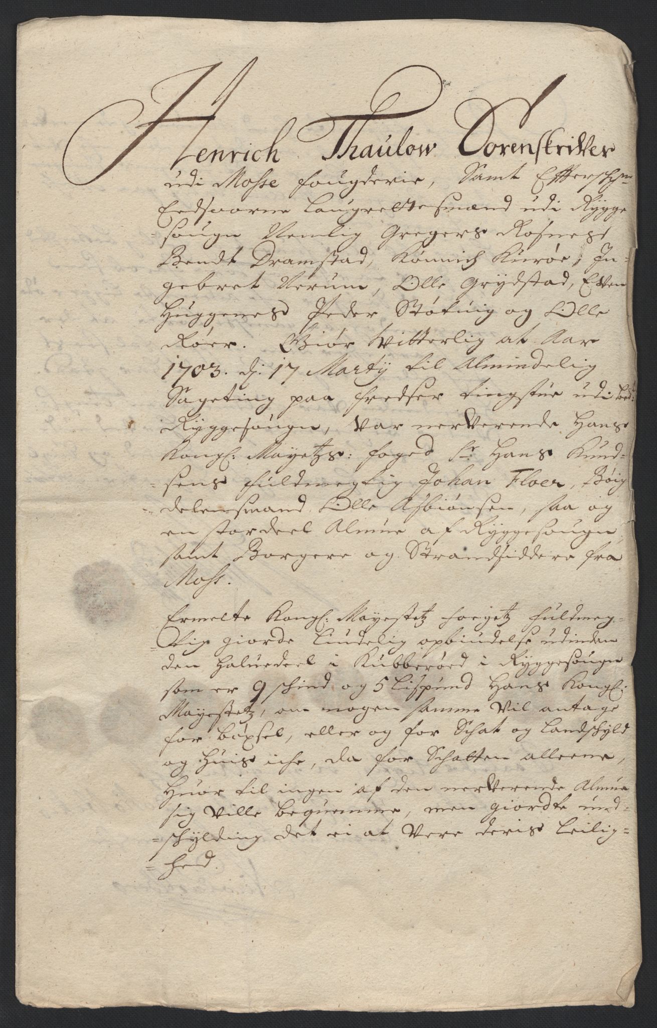 Rentekammeret inntil 1814, Reviderte regnskaper, Fogderegnskap, AV/RA-EA-4092/R04/L0132: Fogderegnskap Moss, Onsøy, Tune, Veme og Åbygge, 1703-1704, p. 164