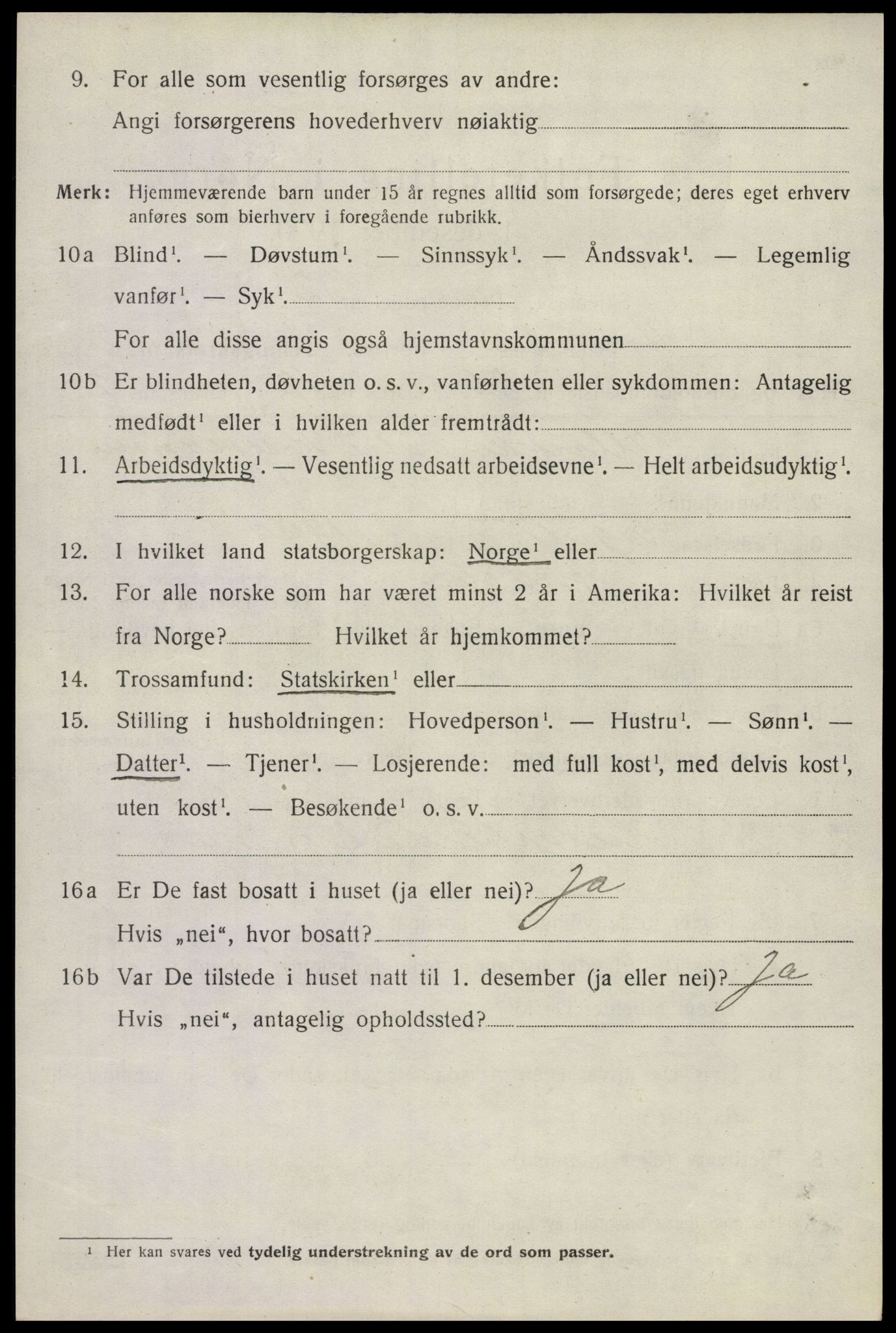 SAKO, 1920 census for Andebu, 1920, p. 1827