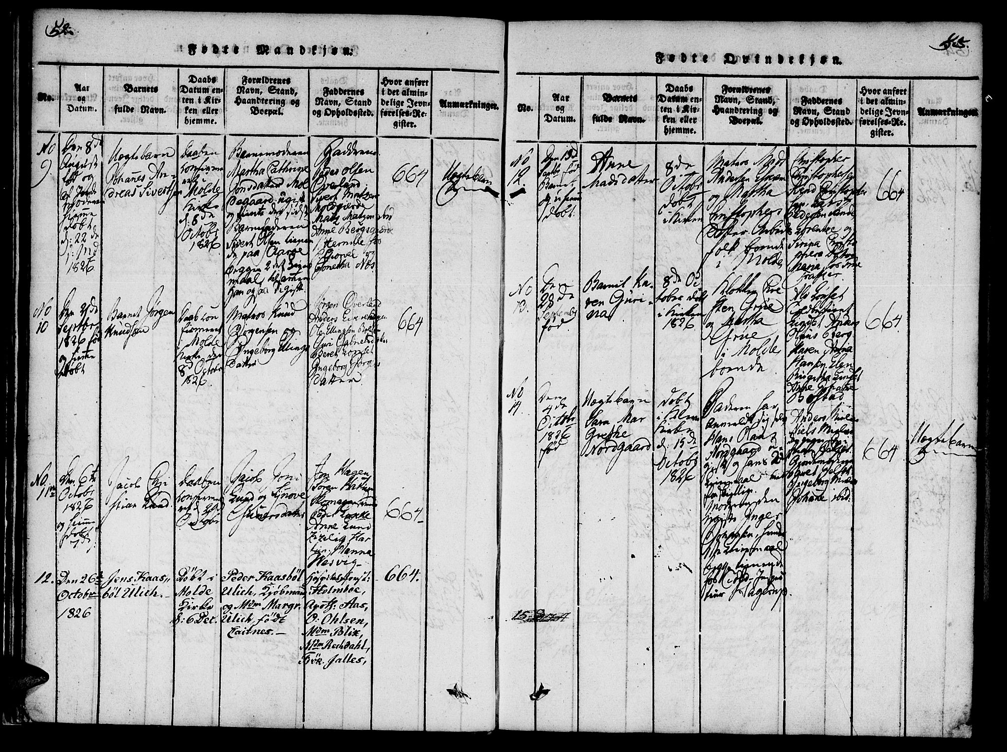 Ministerialprotokoller, klokkerbøker og fødselsregistre - Møre og Romsdal, AV/SAT-A-1454/558/L0688: Parish register (official) no. 558A02, 1818-1843, p. 52-53