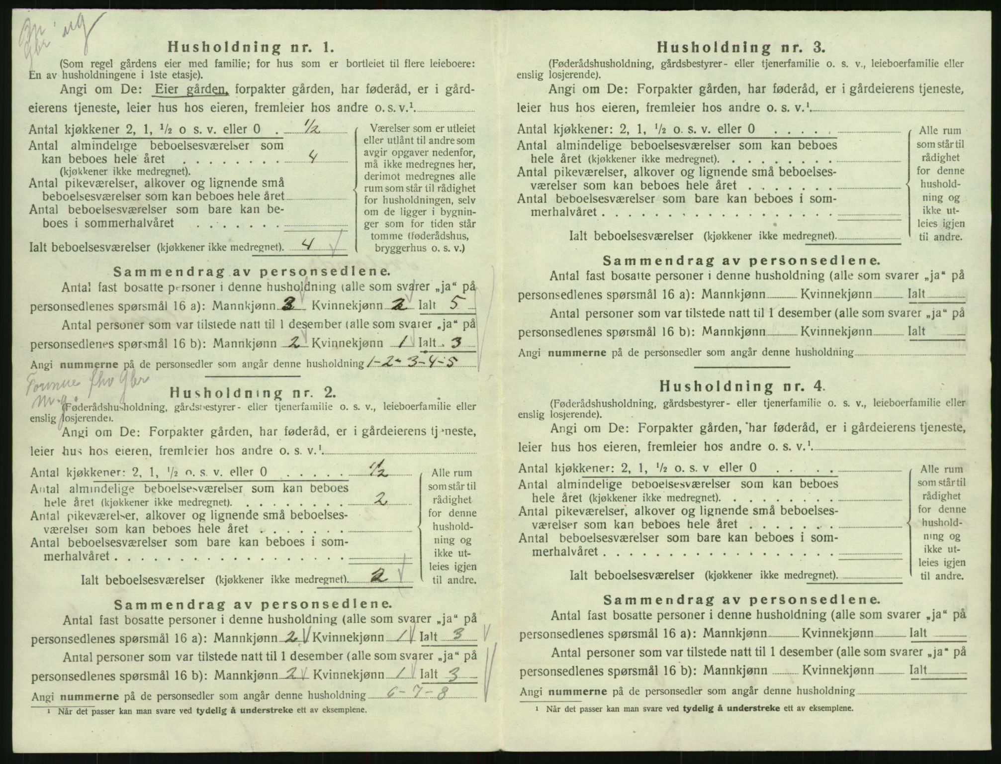 SAK, 1920 census for Iveland, 1920, p. 40