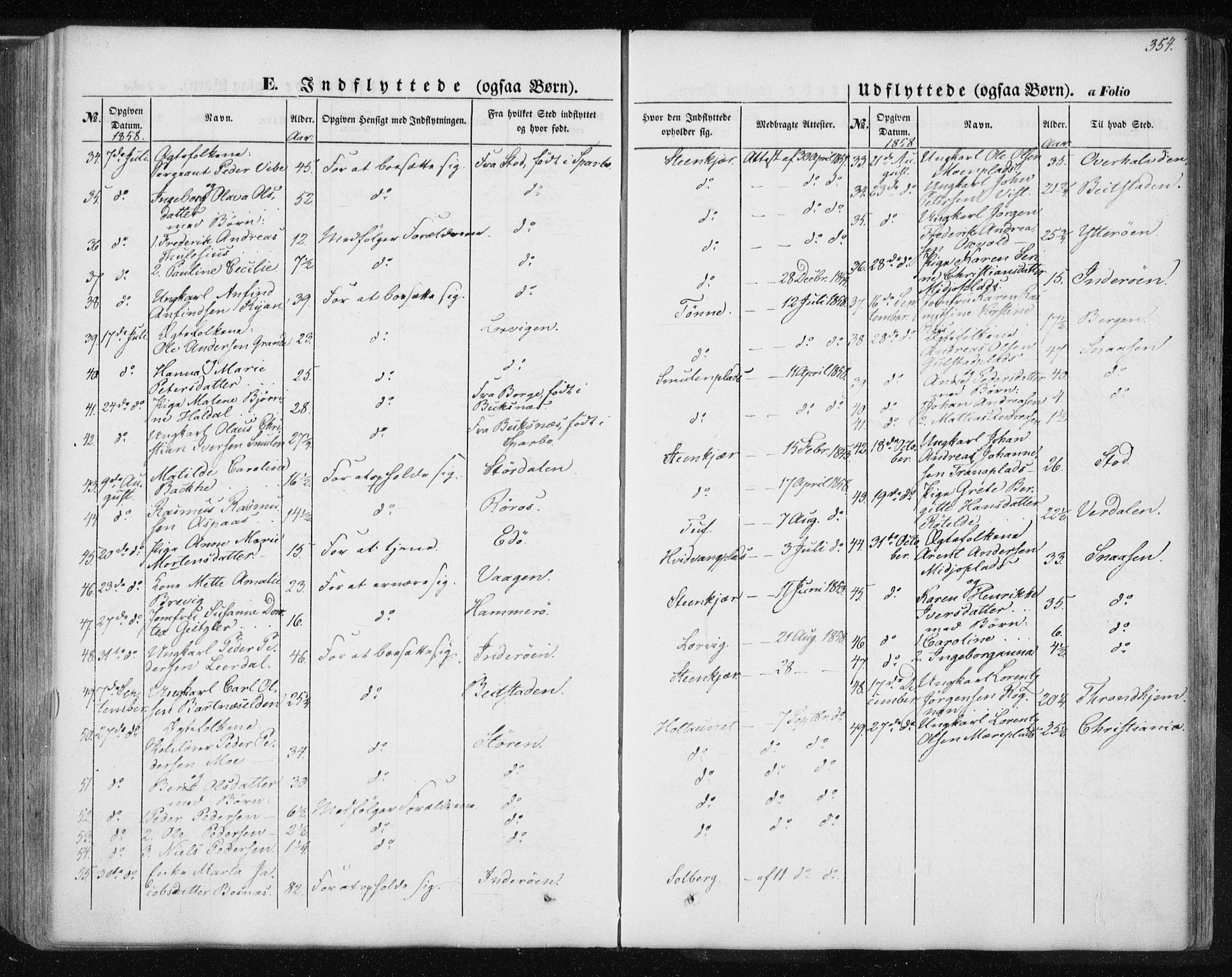 Ministerialprotokoller, klokkerbøker og fødselsregistre - Nord-Trøndelag, SAT/A-1458/735/L0342: Parish register (official) no. 735A07 /1, 1849-1862, p. 354