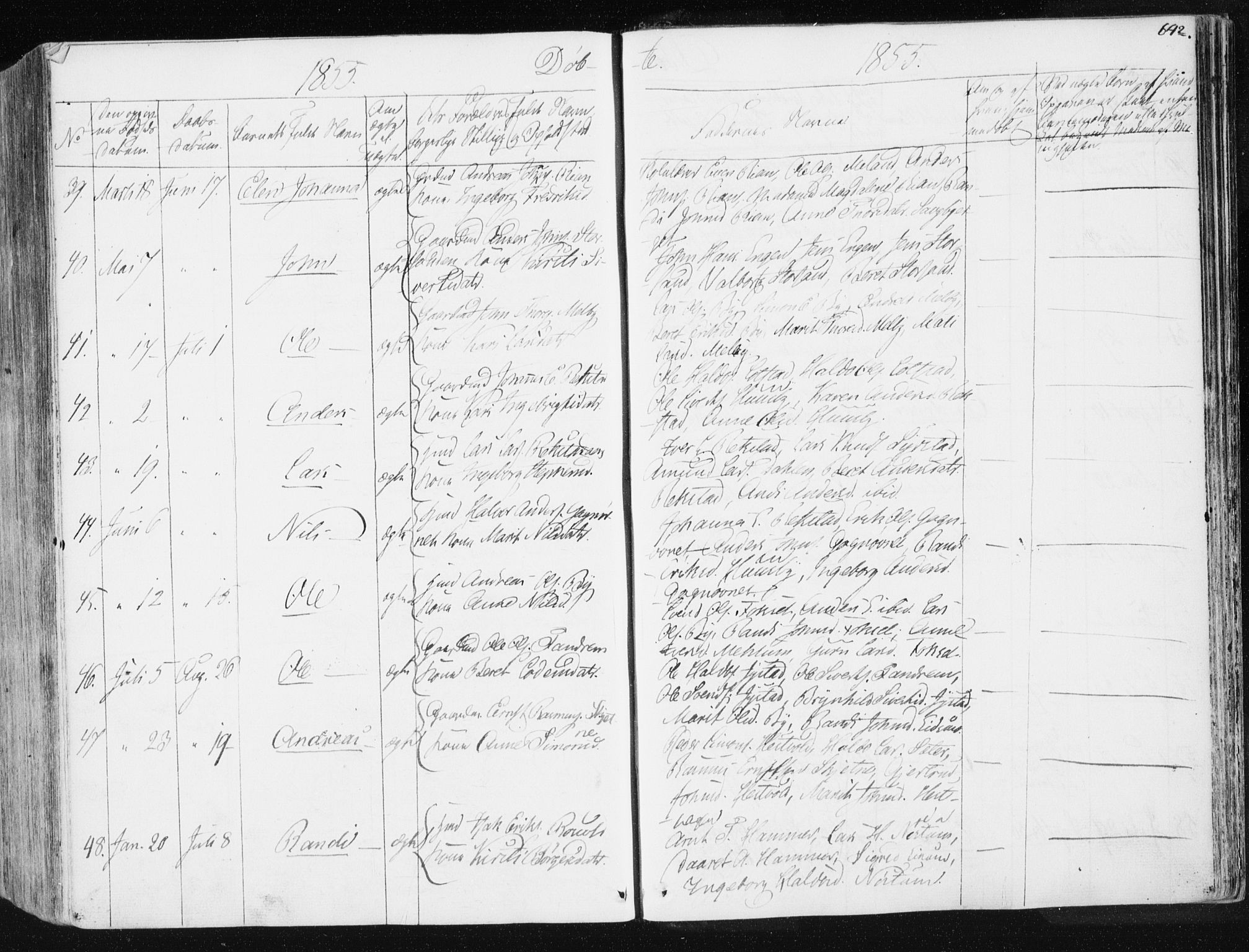 Ministerialprotokoller, klokkerbøker og fødselsregistre - Sør-Trøndelag, AV/SAT-A-1456/665/L0771: Parish register (official) no. 665A06, 1830-1856, p. 642