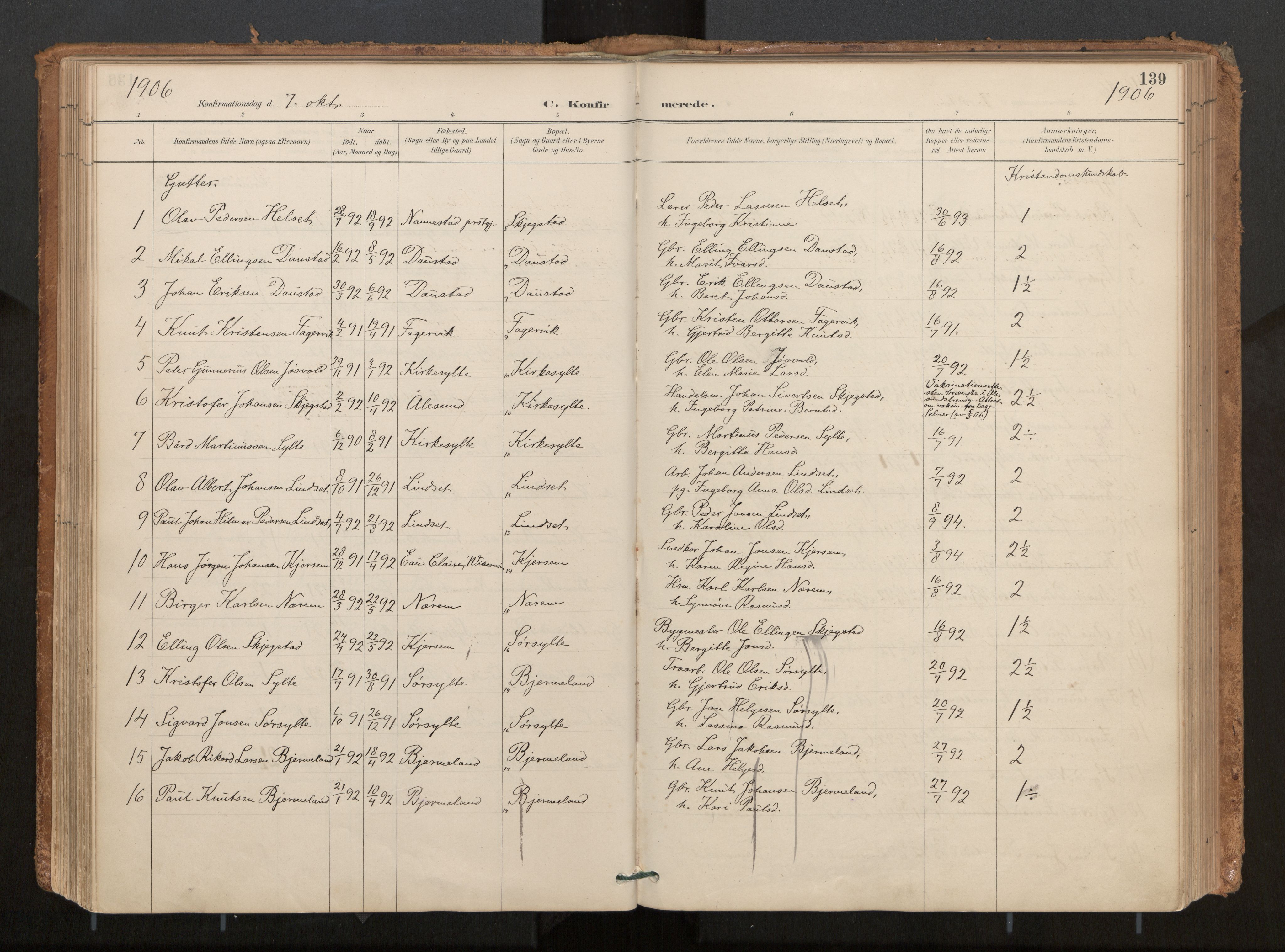 Ministerialprotokoller, klokkerbøker og fødselsregistre - Møre og Romsdal, AV/SAT-A-1454/541/L0545a: Parish register (official) no. 541A03, 1887-1912, p. 139