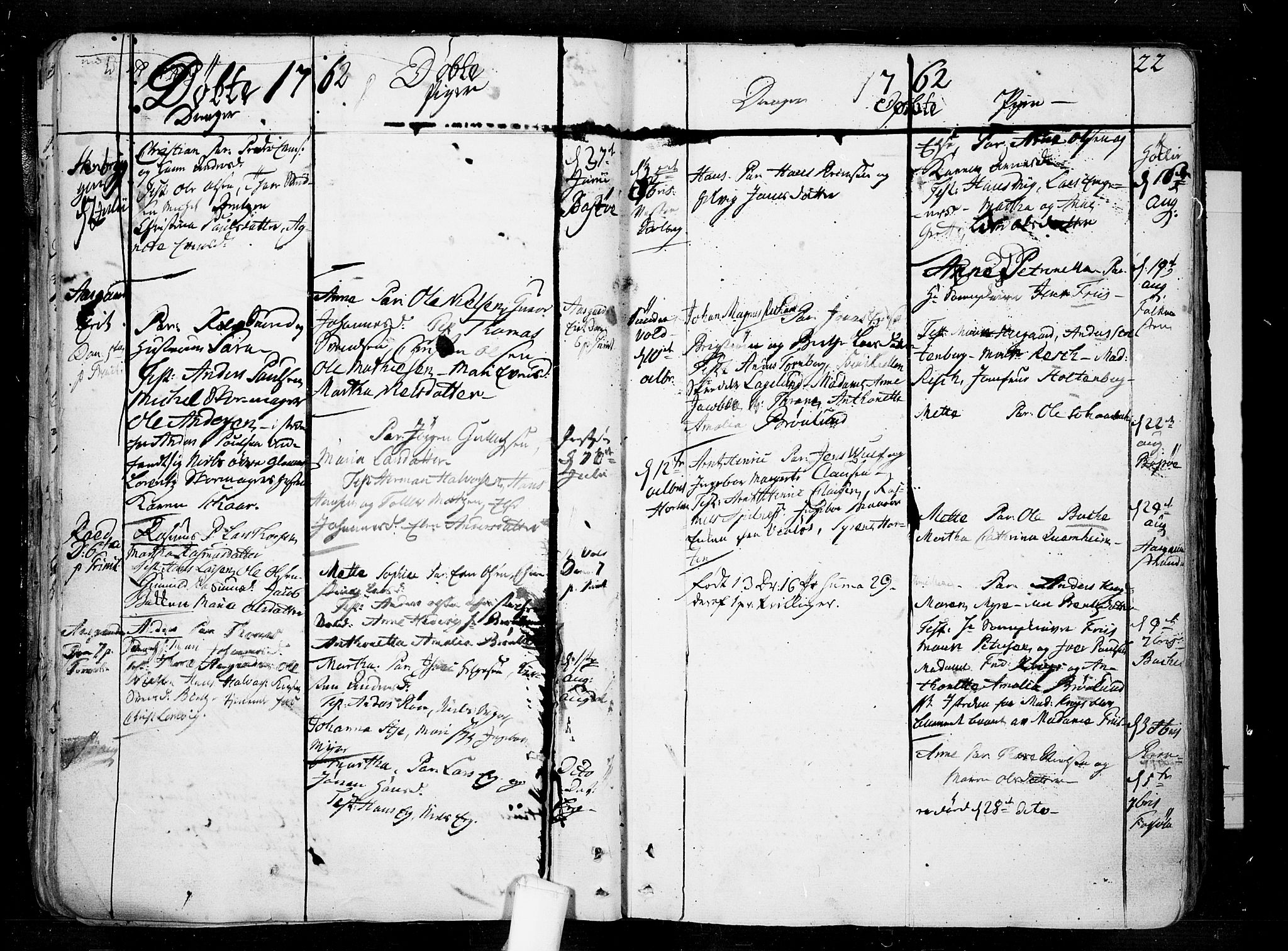 Borre kirkebøker, AV/SAKO-A-338/F/Fa/L0002: Parish register (official) no. I 2, 1752-1806, p. 22