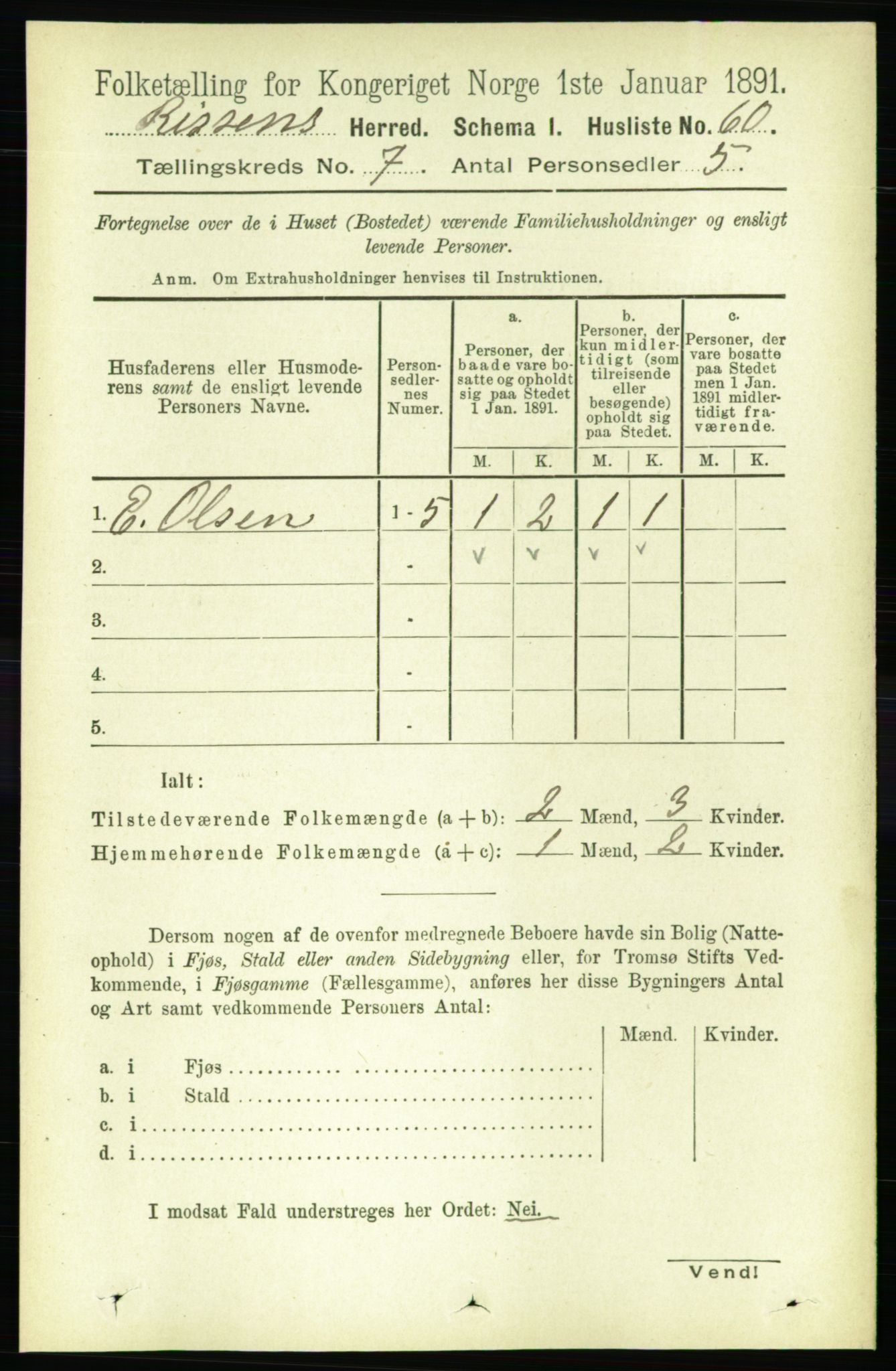 RA, 1891 census for 1624 Rissa, 1891, p. 3956