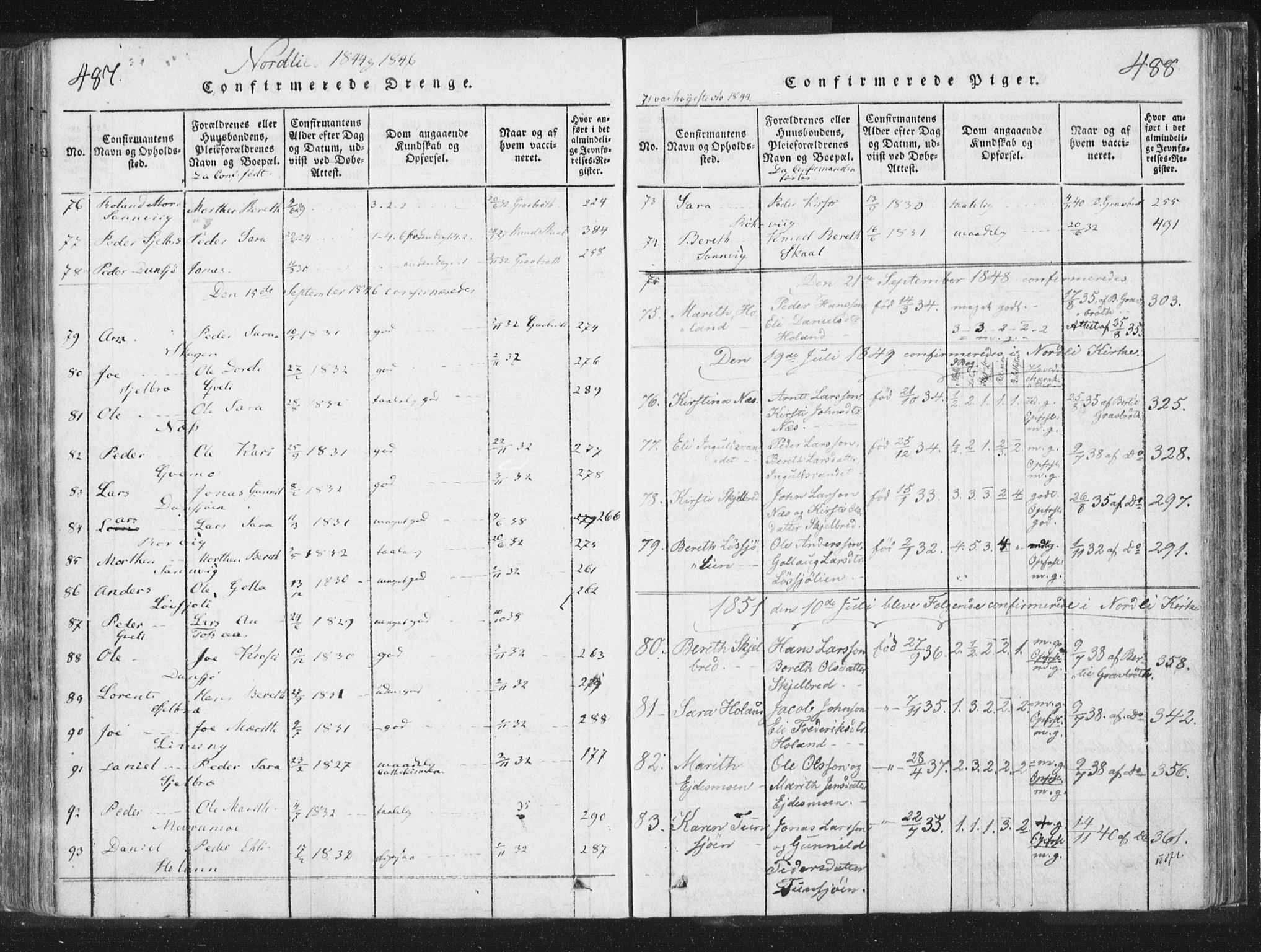 Ministerialprotokoller, klokkerbøker og fødselsregistre - Nord-Trøndelag, SAT/A-1458/755/L0491: Parish register (official) no. 755A01 /1, 1817-1864, p. 487-488