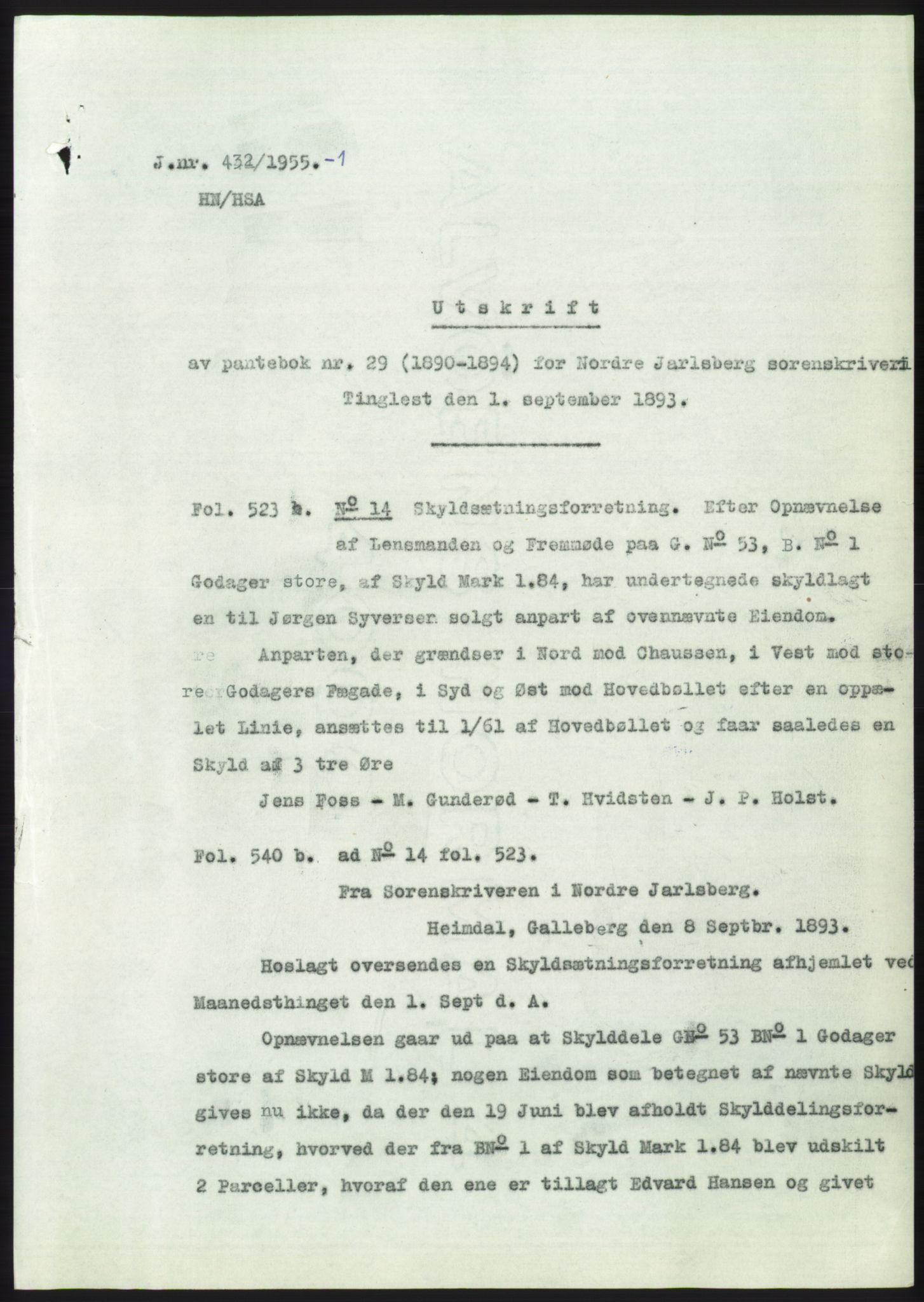 Statsarkivet i Kongsberg, SAKO/A-0001, 1955, p. 216