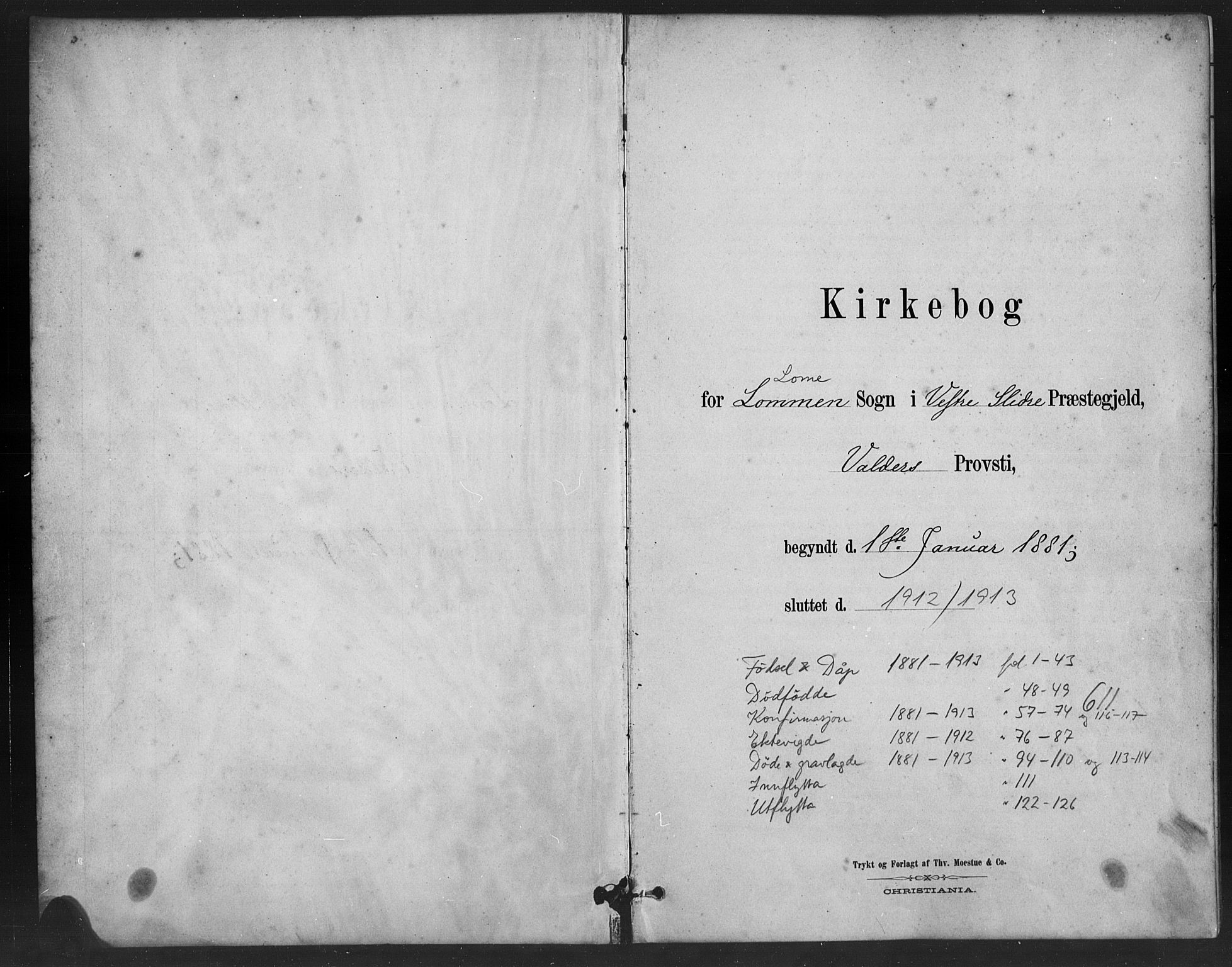 Vestre Slidre prestekontor, SAH/PREST-136/H/Ha/Hab/L0006: Parish register (copy) no. 6, 1881-1915