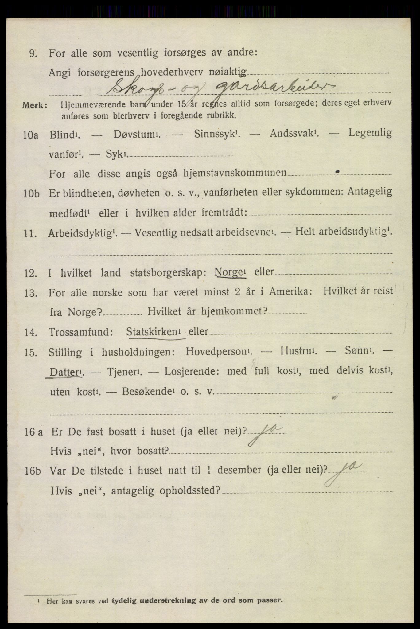 SAH, 1920 census for Gran, 1920, p. 10473