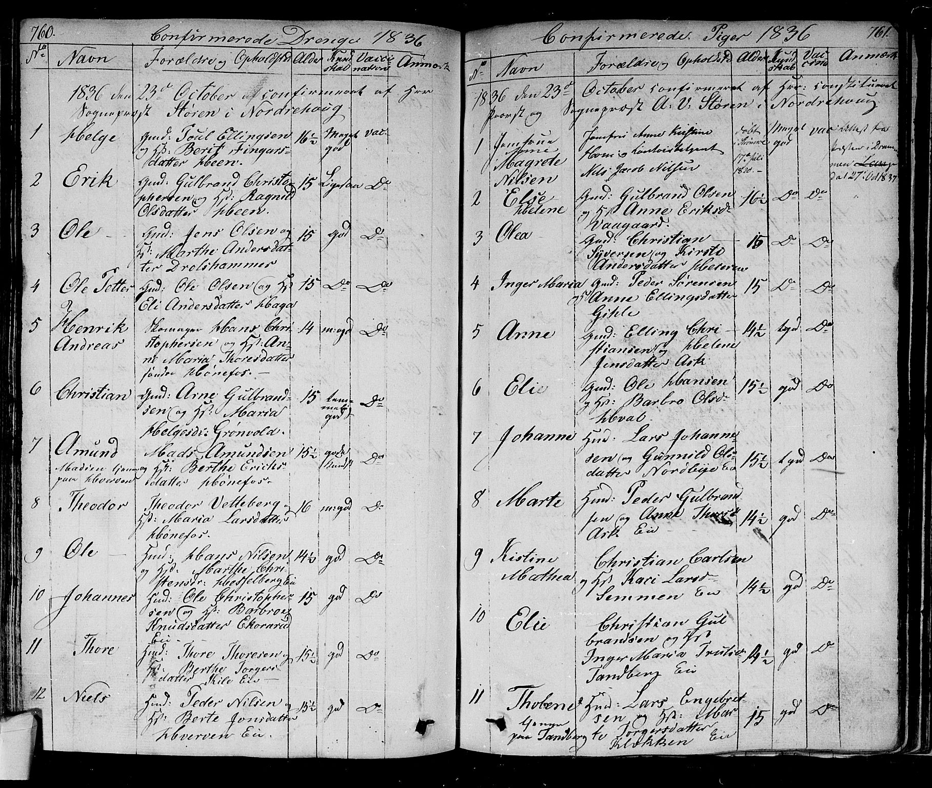 Norderhov kirkebøker, SAKO/A-237/F/Fa/L0009: Parish register (official) no. 9, 1819-1837, p. 760-761