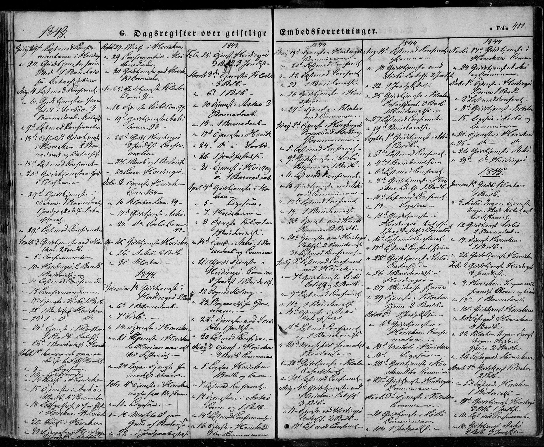 Rennesøy sokneprestkontor, SAST/A -101827/H/Ha/Haa/L0005: Parish register (official) no. A 5, 1838-1859, p. 400