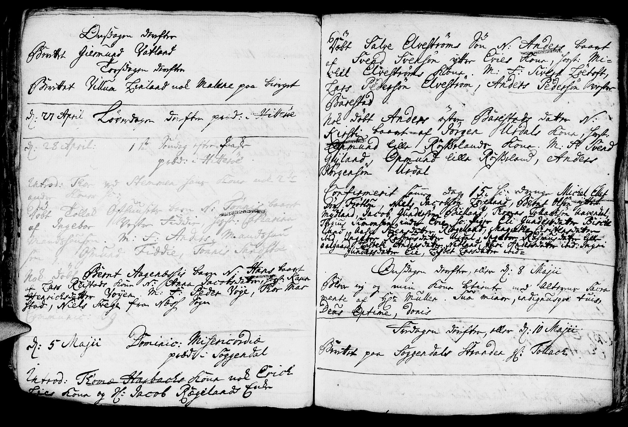 Sokndal sokneprestkontor, AV/SAST-A-101808: Parish register (official) no. A 1, 1729-1740