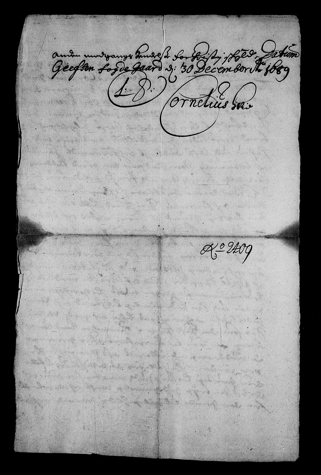 Stattholderembetet 1572-1771, RA/EA-2870/Af/L0003: Avskrifter av vedlegg til originale supplikker, nummerert i samsvar med supplikkbøkene, 1689-1691, p. 107
