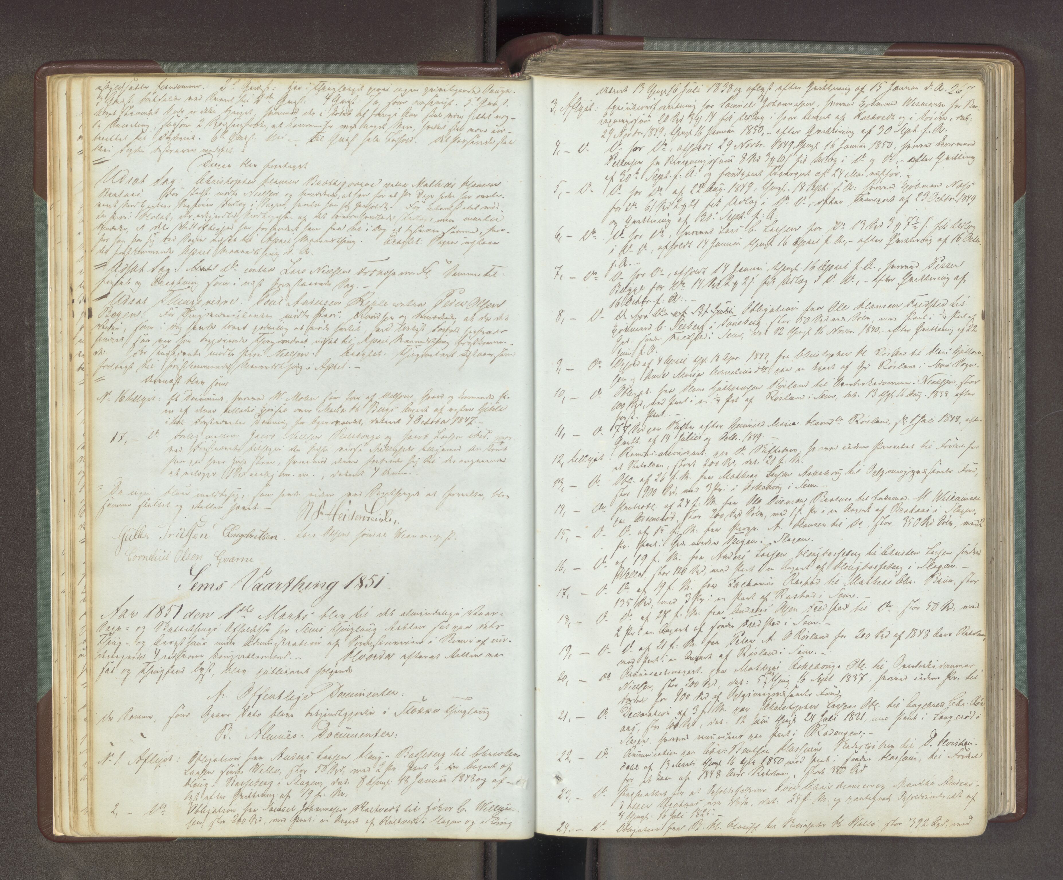 Søndre Jarlsberg sorenskriveri, AV/SAKO-A-129/F/Fa/L0034B: Tingbok, 1850-1856, p. 266b-267a
