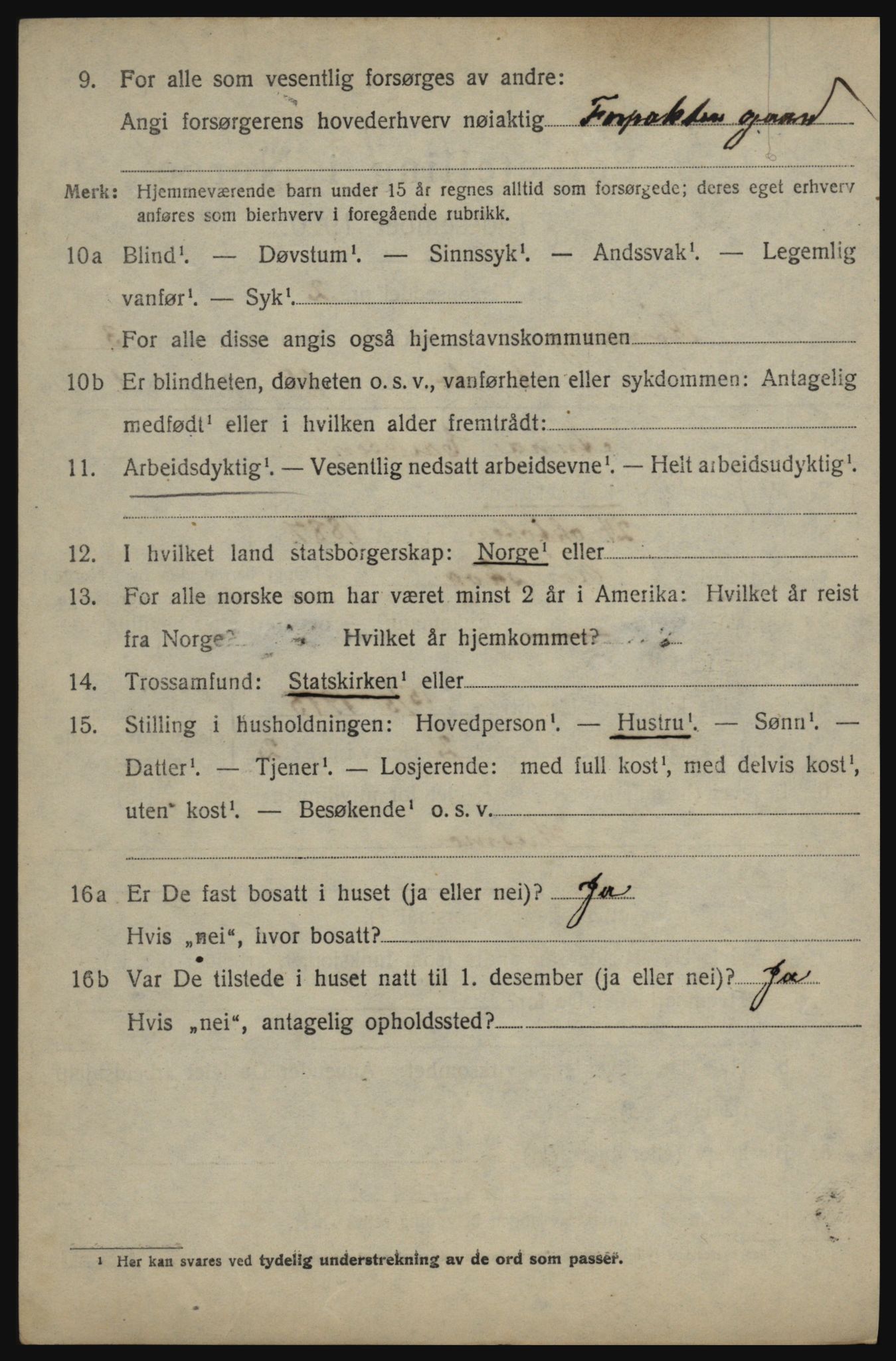 SAO, 1920 census for Rømskog, 1920, p. 993