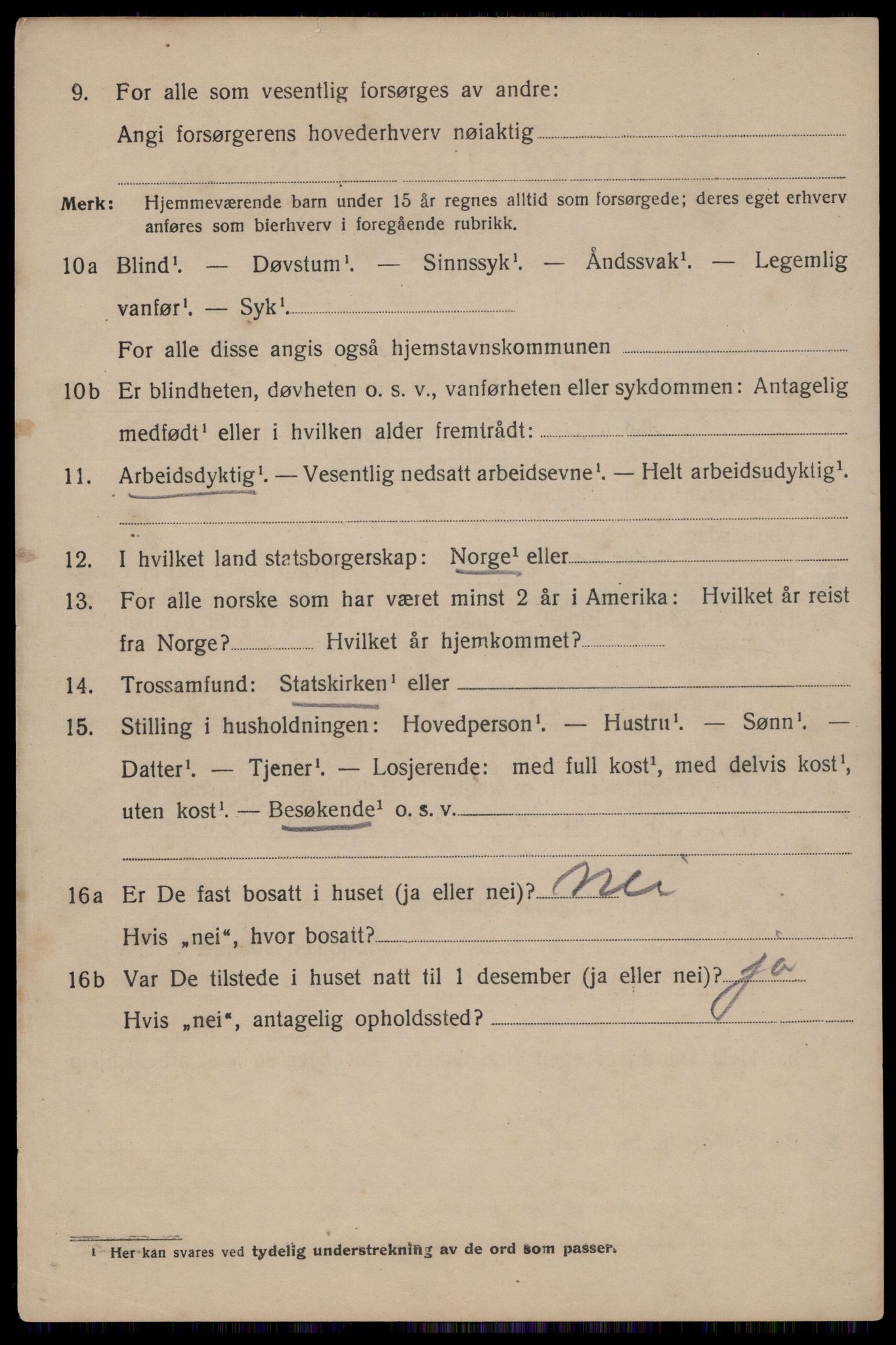 SAST, 1920 census for Haugesund, 1920, p. 17444