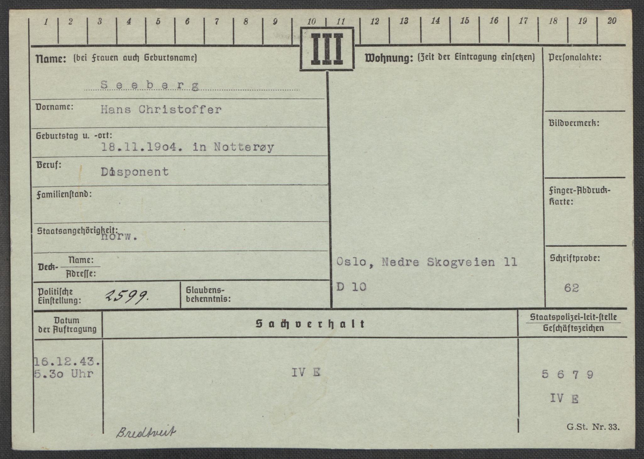 Befehlshaber der Sicherheitspolizei und des SD, AV/RA-RAFA-5969/E/Ea/Eaa/L0009: Register over norske fanger i Møllergata 19: Ru-Sy, 1940-1945, p. 566