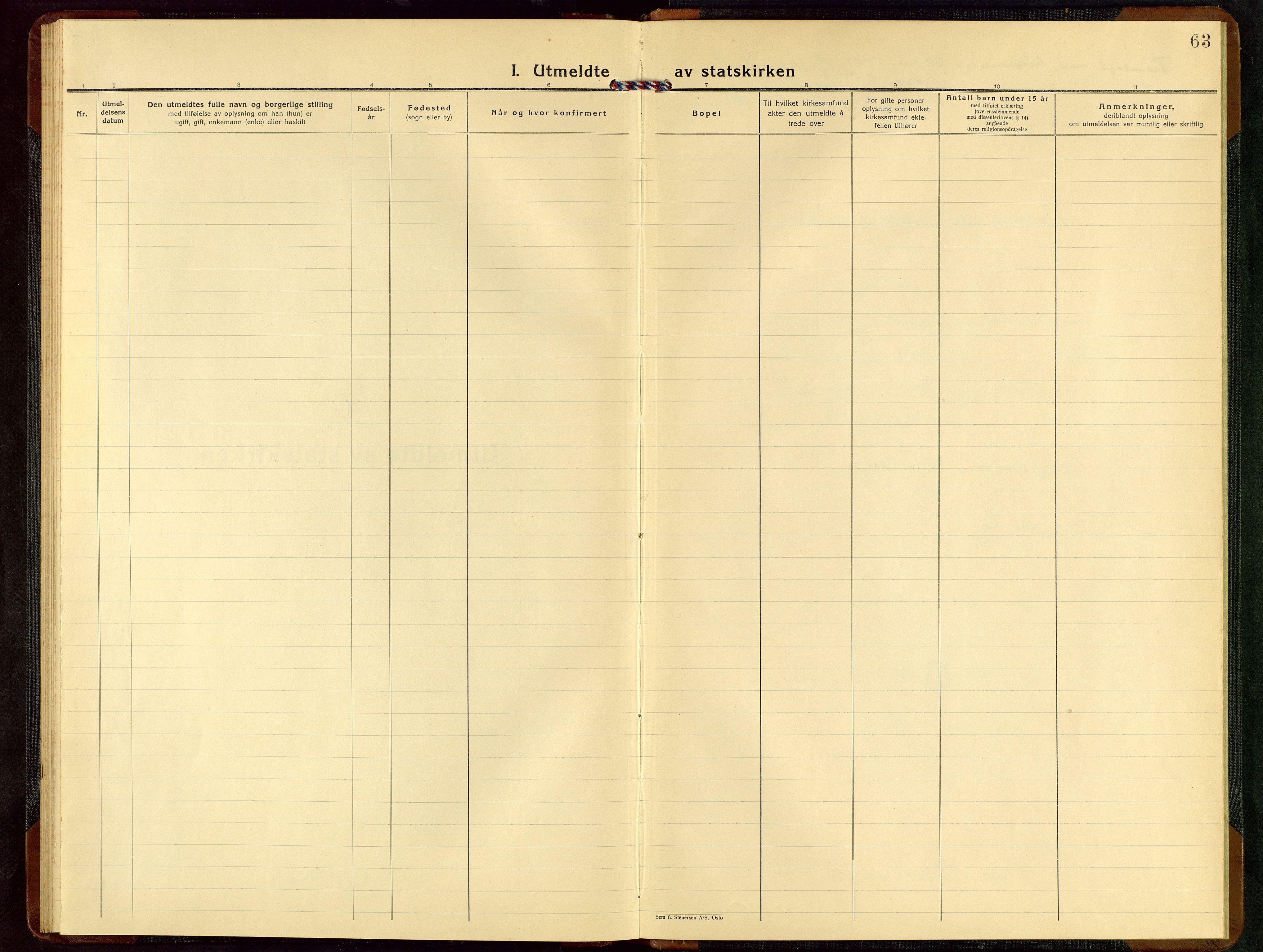 Rennesøy sokneprestkontor, AV/SAST-A -101827/H/Ha/Hab/L0015: Parish register (copy) no. B 14, 1924-1957, p. 63