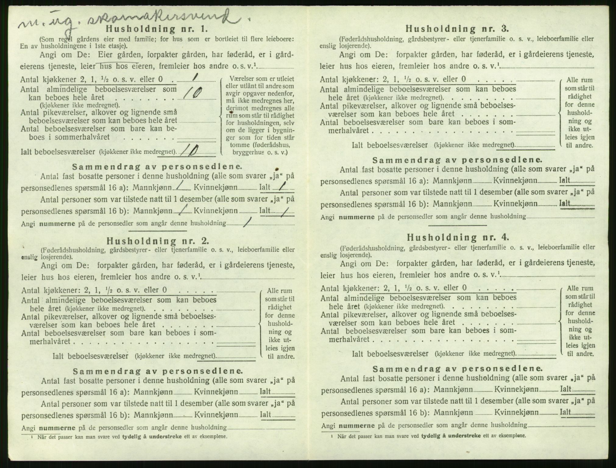 SAT, 1920 census for Sykkylven, 1920, p. 346