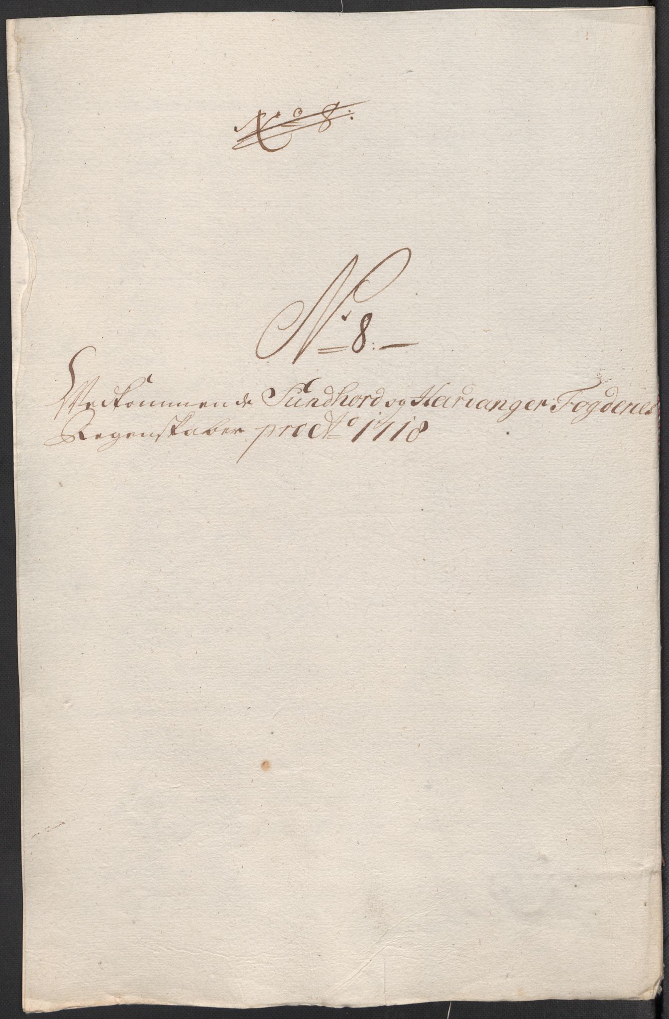 Rentekammeret inntil 1814, Reviderte regnskaper, Fogderegnskap, AV/RA-EA-4092/R48/L2995: Fogderegnskap Sunnhordland og Hardanger, 1718, p. 103