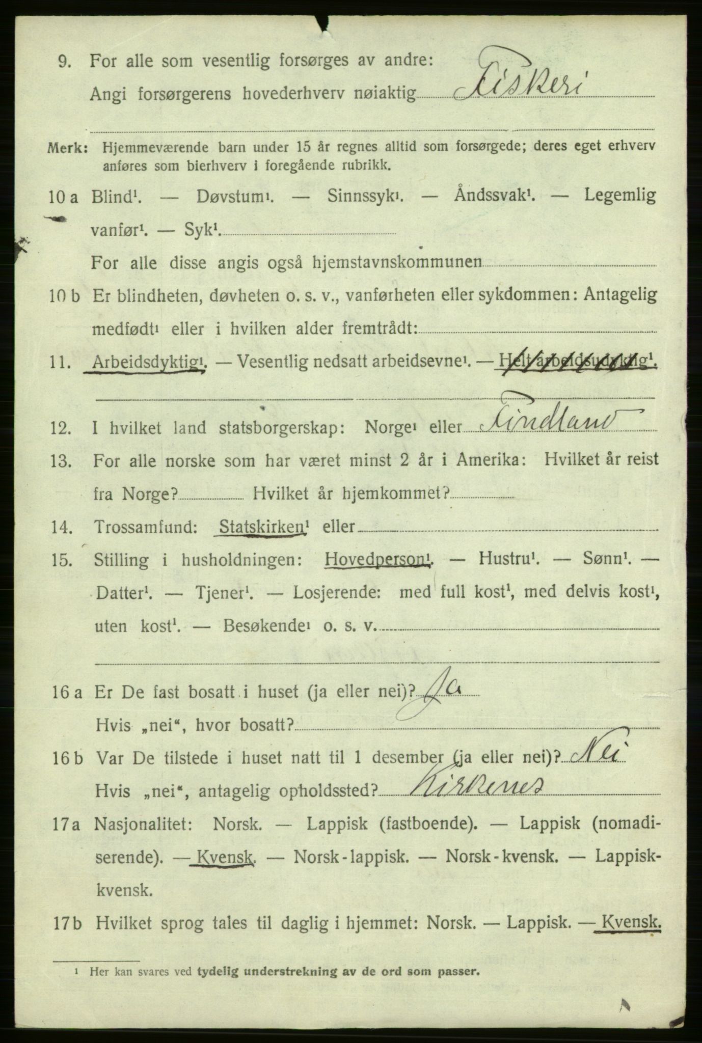 SATØ, 1920 census for Vardø rural district, 1920, p. 569