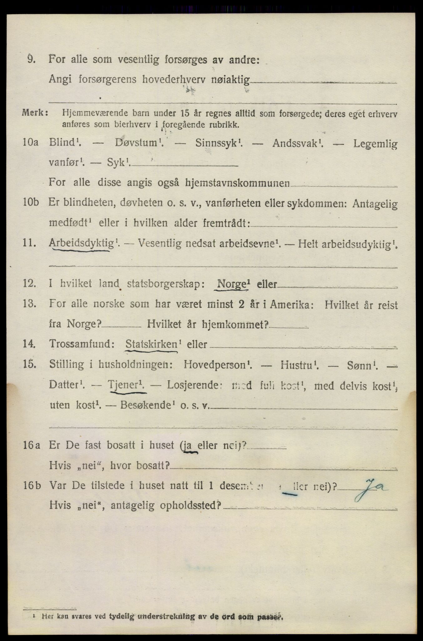 SAO, 1920 census for Fet, 1920, p. 2029