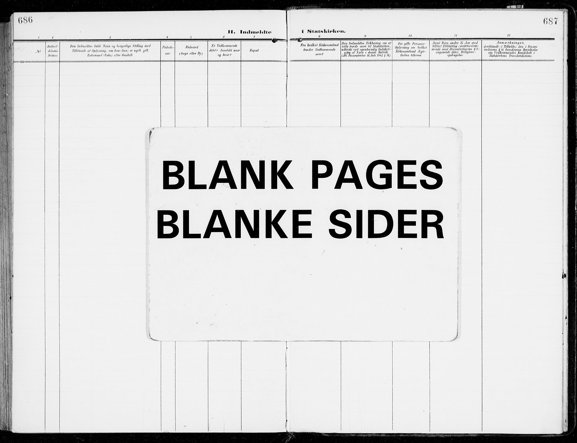Sem kirkebøker, AV/SAKO-A-5/F/Fb/L0006: Parish register (official) no. II 6, 1905-1918, p. 686-687