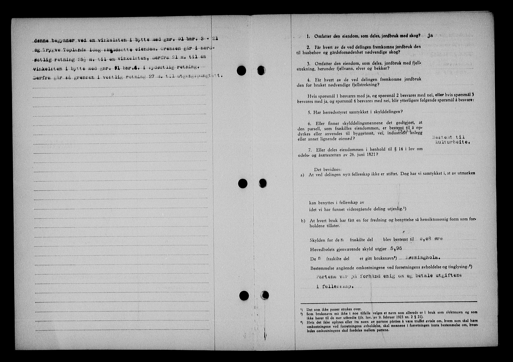 Vestre Nedenes/Sand sorenskriveri, SAK/1221-0010/G/Gb/Gba/L0053: Mortgage book no. A 6, 1944-1945, Diary no: : 522/1944