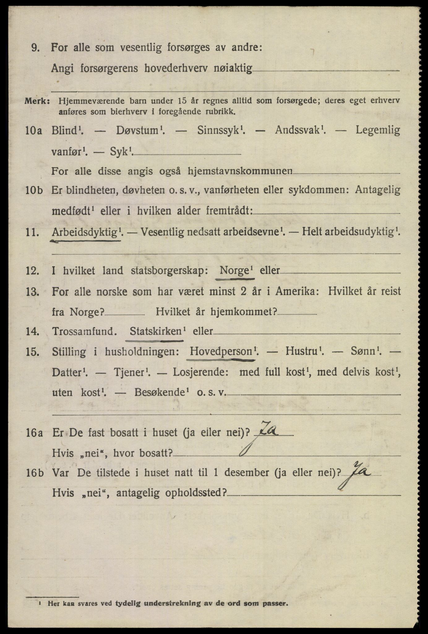 SAKO, 1920 census for Nore, 1920, p. 4769