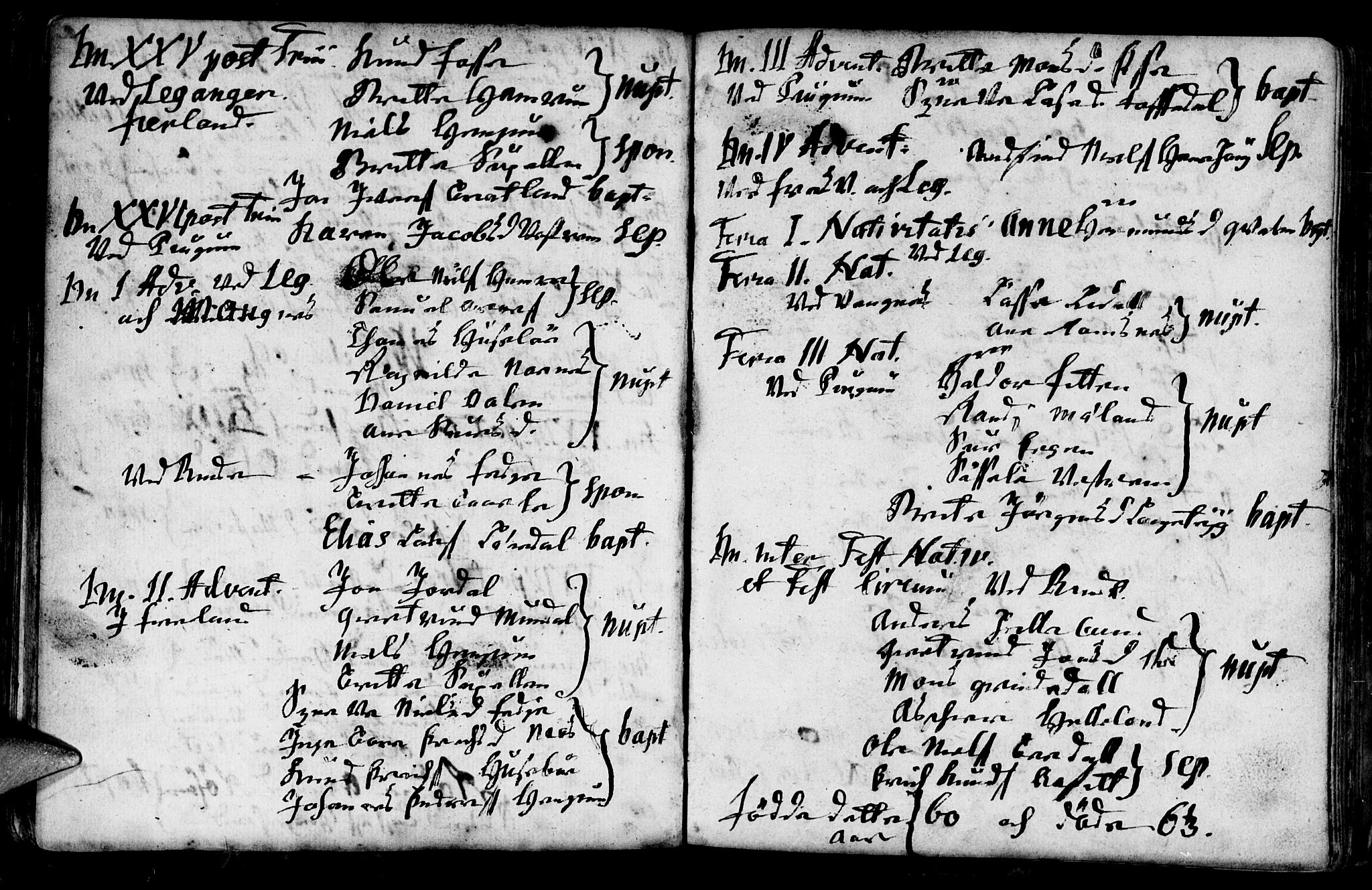 Leikanger sokneprestembete, AV/SAB-A-81001/H/Haa/Haaa/L0001: Parish register (official) no. A 1, 1690-1734, p. 83