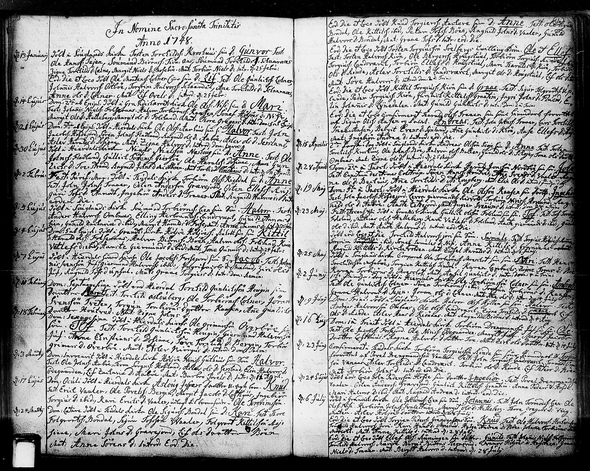 Hjartdal kirkebøker, SAKO/A-270/F/Fa/L0003: Parish register (official) no. I 3, 1727-1775, p. 66