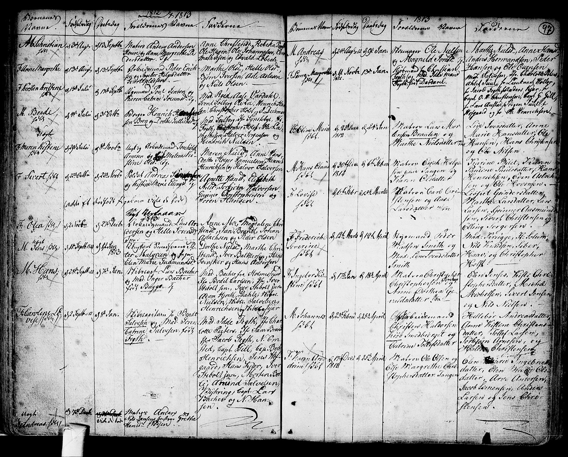 Strømsø kirkebøker, SAKO/A-246/F/Fb/L0002: Parish register (official) no. II 2, 1739-1814, p. 97