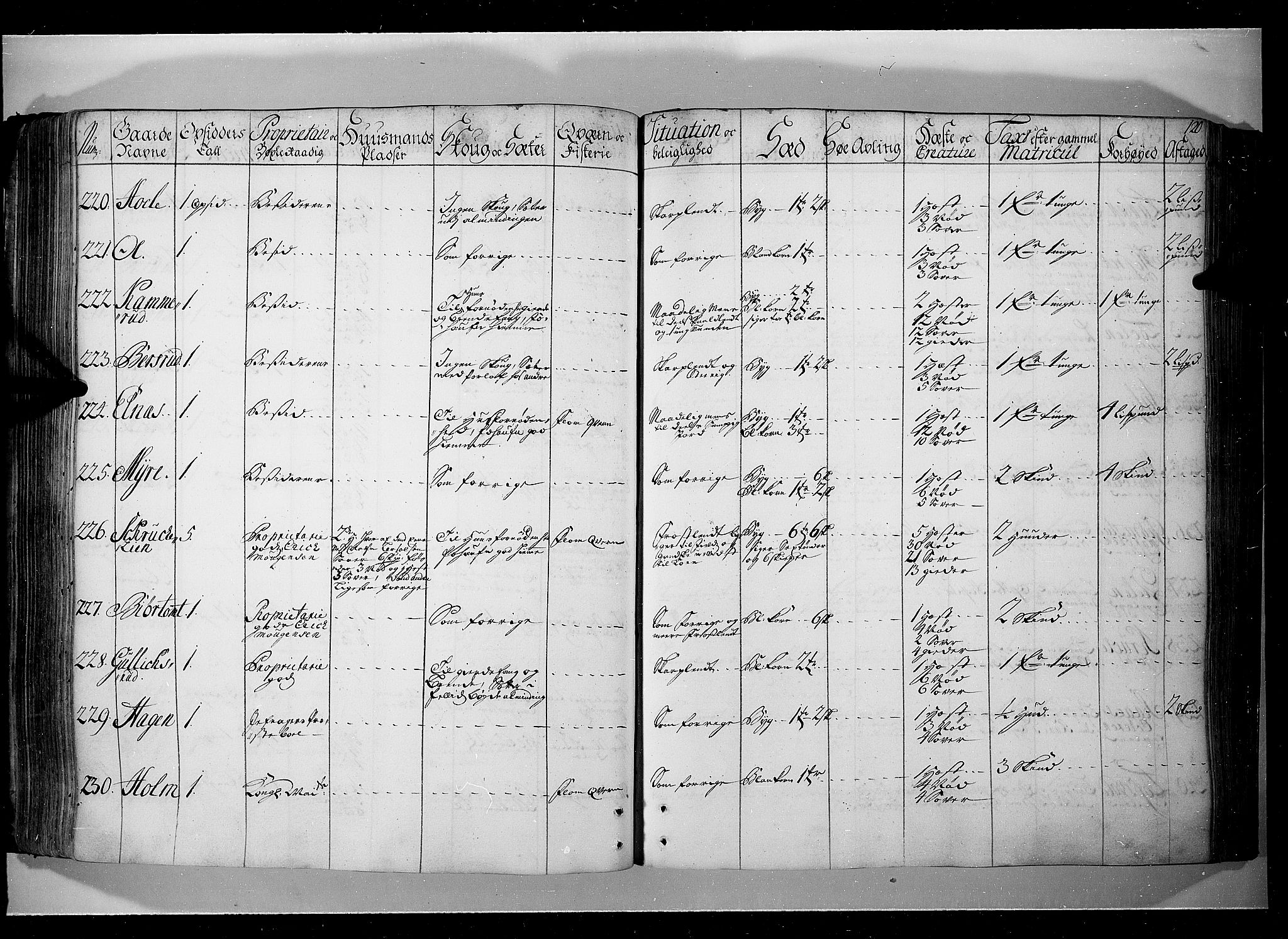 Rentekammeret inntil 1814, Realistisk ordnet avdeling, AV/RA-EA-4070/N/Nb/Nbf/L0104: Hadeland, Toten og Valdres eksaminasjonsprotokoll, 1723, p. 119b-120a