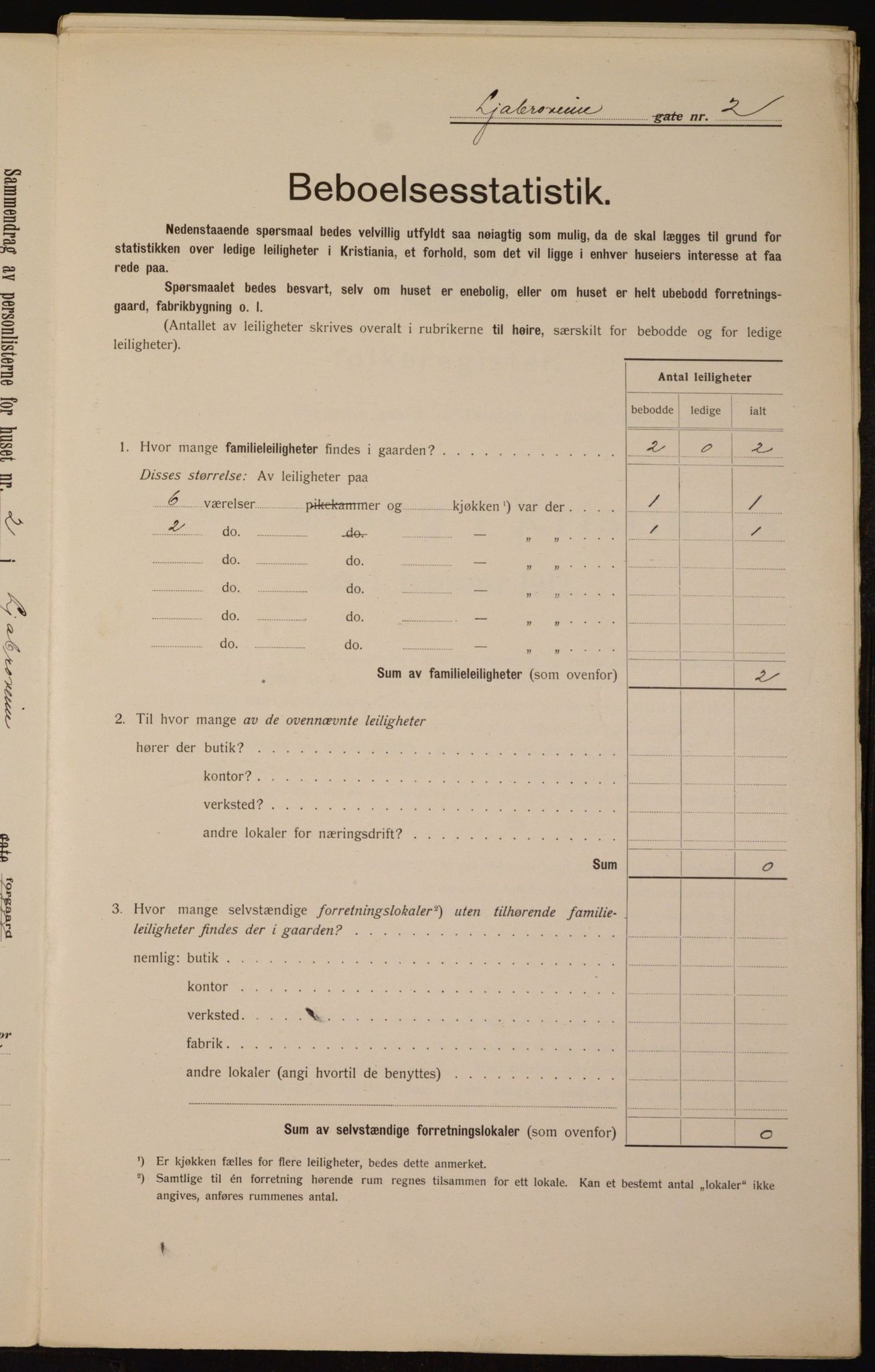 OBA, Municipal Census 1912 for Kristiania, 1912, p. 58147