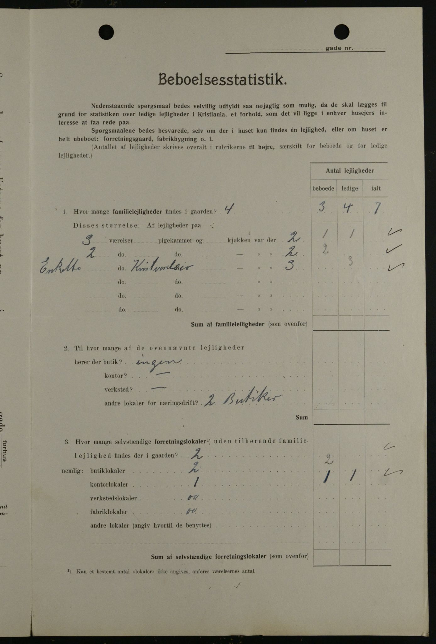 OBA, Municipal Census 1908 for Kristiania, 1908, p. 5183