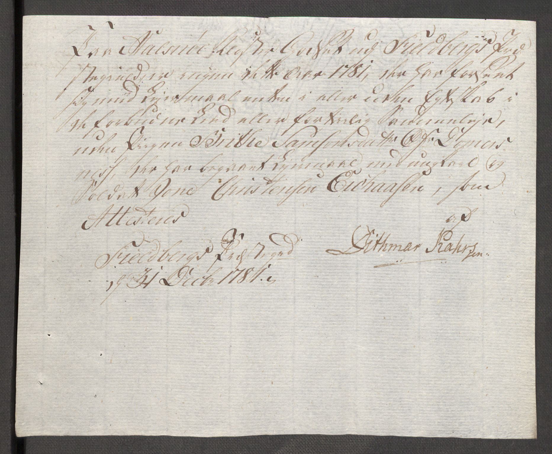 Rentekammeret inntil 1814, Reviderte regnskaper, Fogderegnskap, AV/RA-EA-4092/R48/L3097: Fogderegnskap Sunnhordland og Hardanger, 1781, p. 282