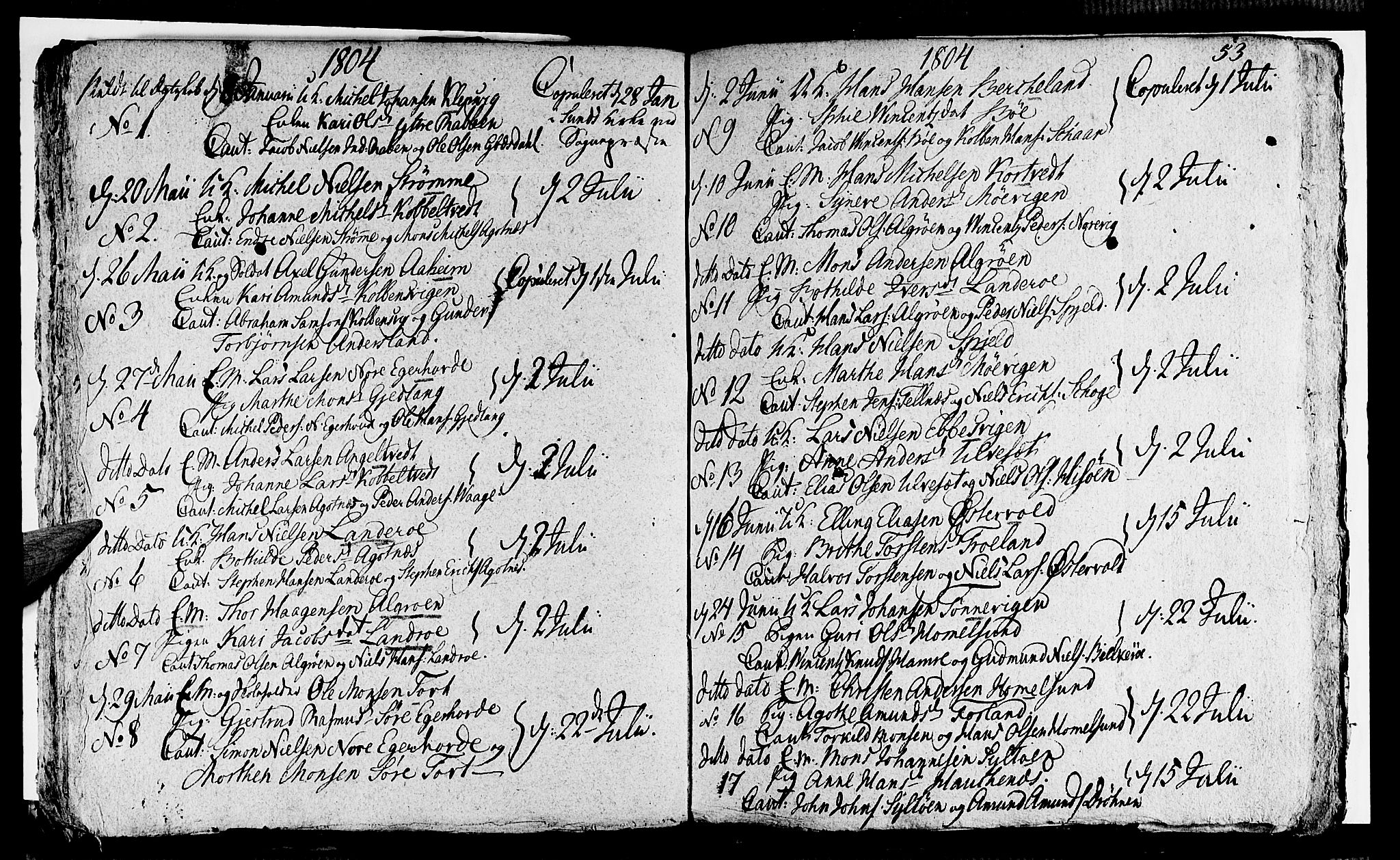 Sund sokneprestembete, AV/SAB-A-99930: Parish register (official) no. A 8, 1788-1815, p. 53