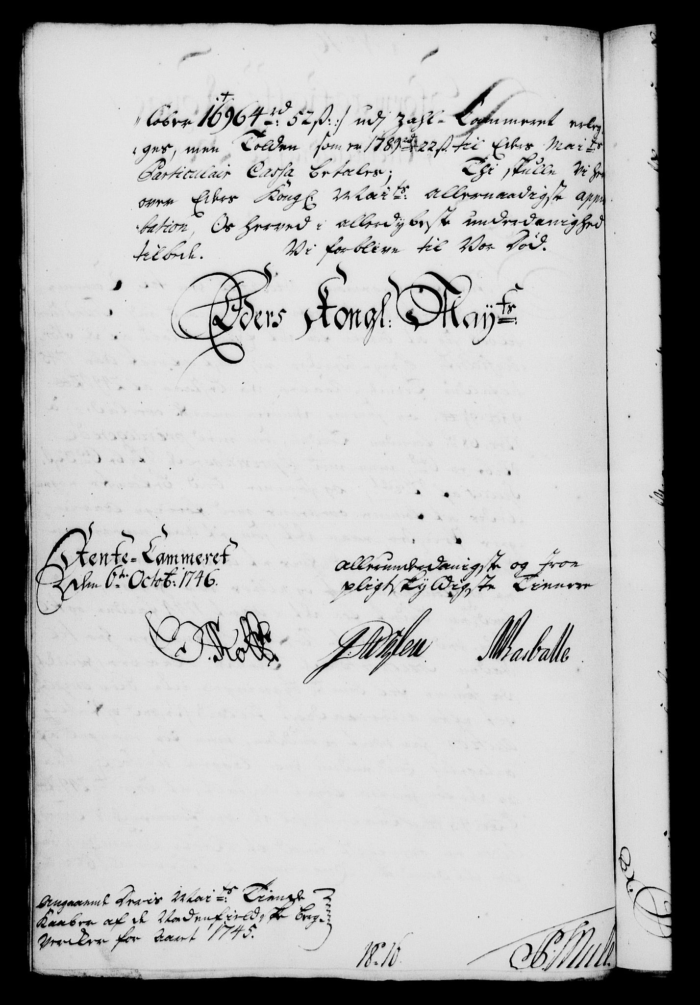 Rentekammeret, Kammerkanselliet, AV/RA-EA-3111/G/Gf/Gfa/L0029: Norsk relasjons- og resolusjonsprotokoll (merket RK 52.29), 1746-1747, p. 120