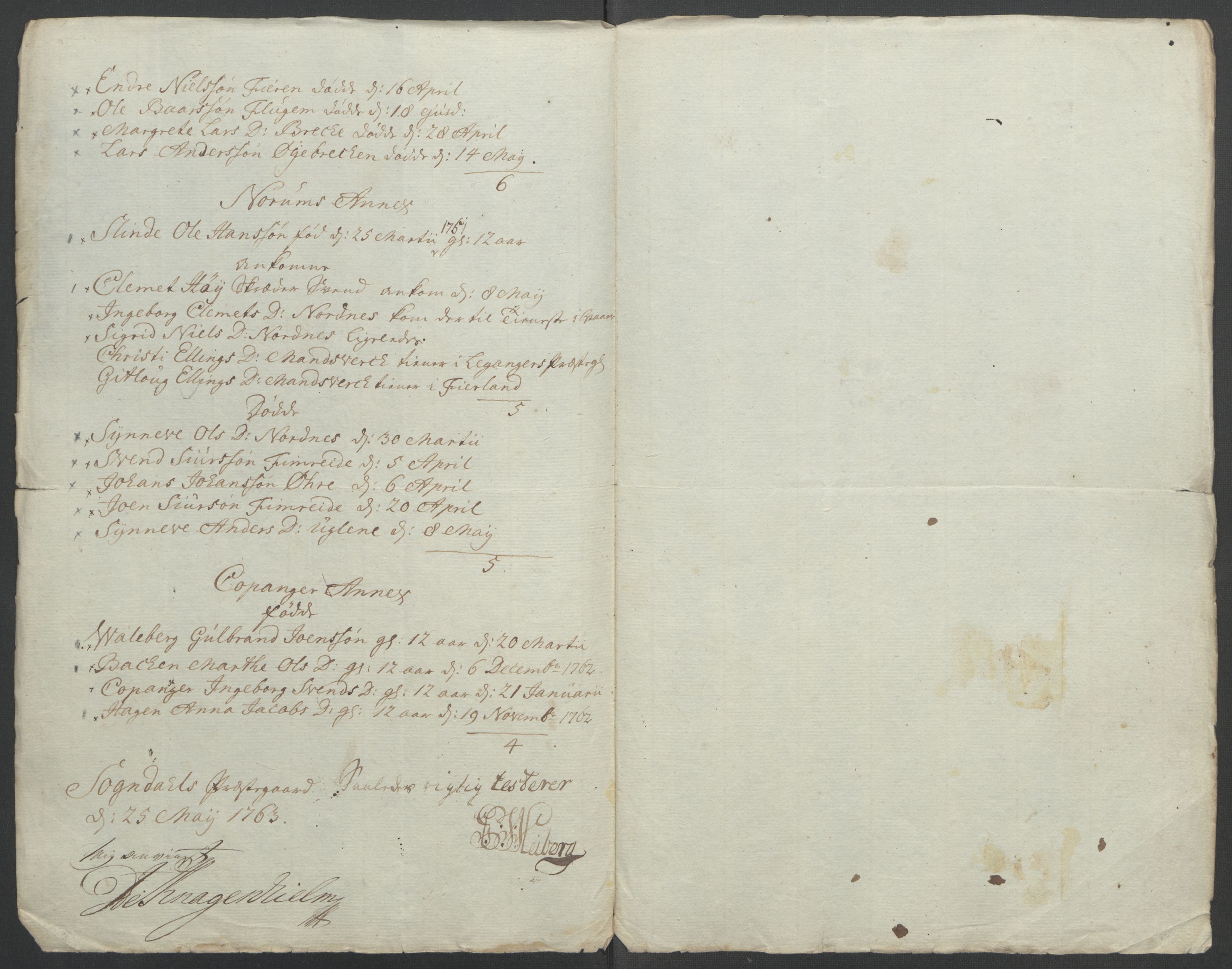 Rentekammeret inntil 1814, Reviderte regnskaper, Fogderegnskap, RA/EA-4092/R52/L3418: Ekstraskatten Sogn, 1762-1769, p. 54