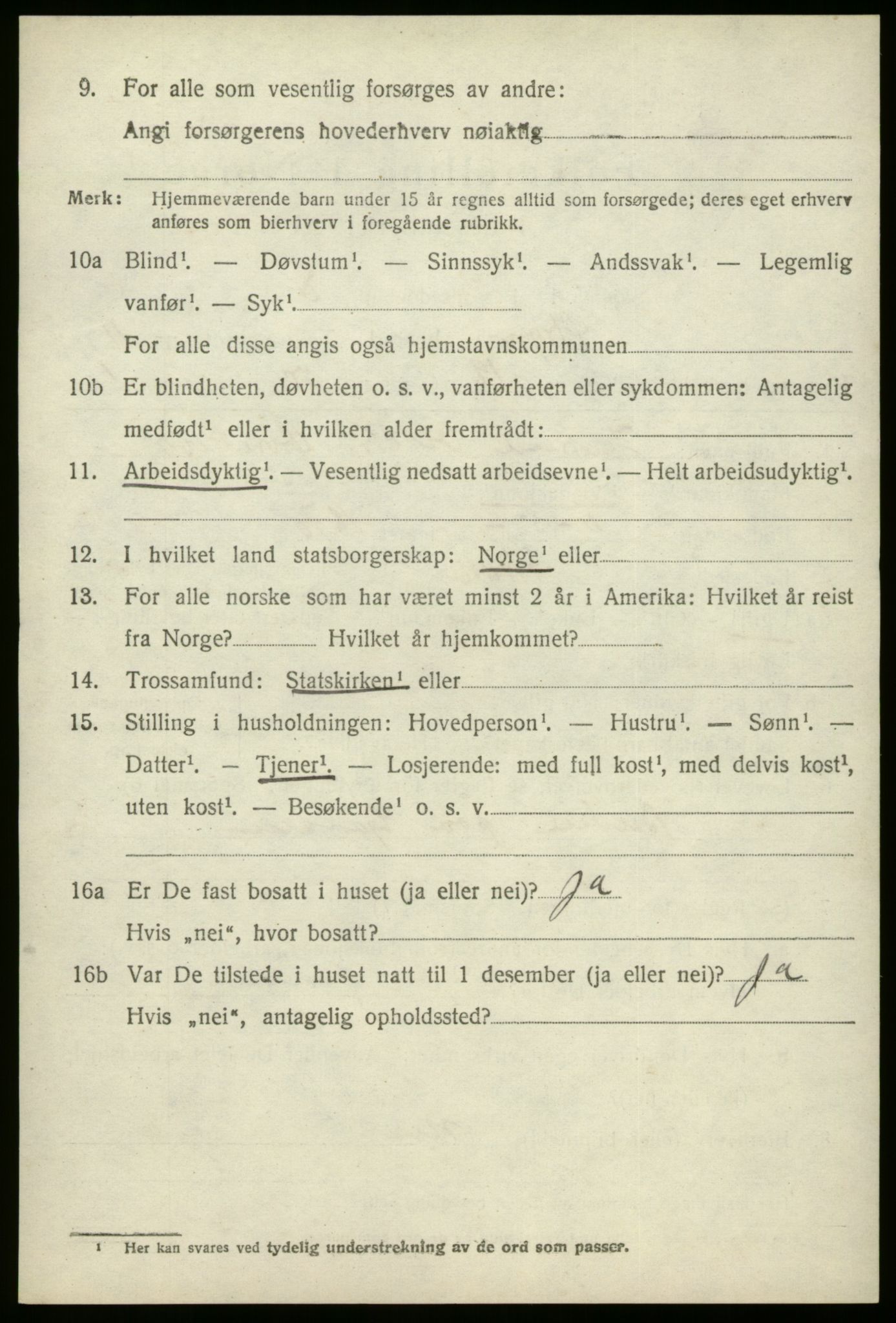 SAB, 1920 census for Stryn, 1920, p. 5457