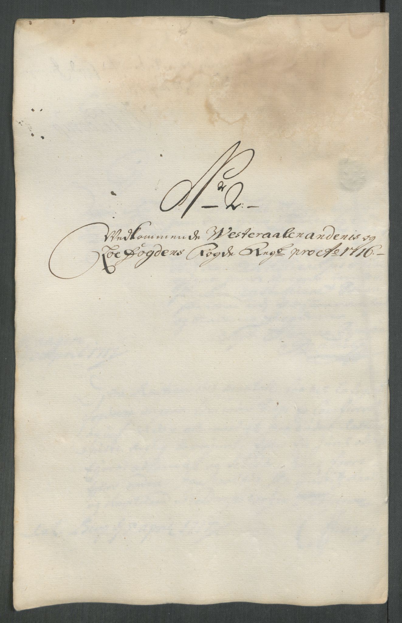 Rentekammeret inntil 1814, Reviderte regnskaper, Fogderegnskap, AV/RA-EA-4092/R67/L4682: Fogderegnskap Vesterålen, Andenes og Lofoten, 1716, p. 70