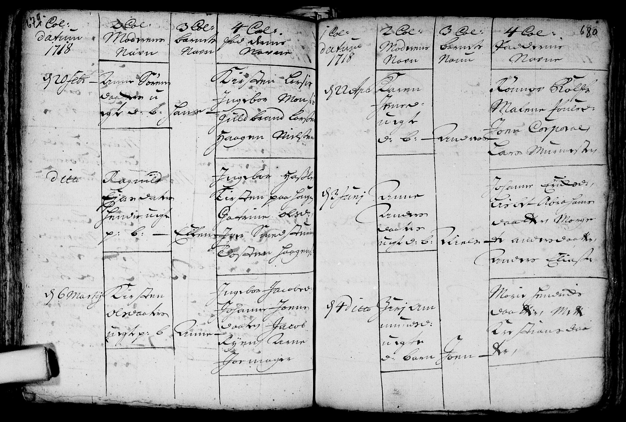 Aker prestekontor kirkebøker, AV/SAO-A-10861/F/L0002: Parish register (official) no. 2, 1714-1720, p. 679-680