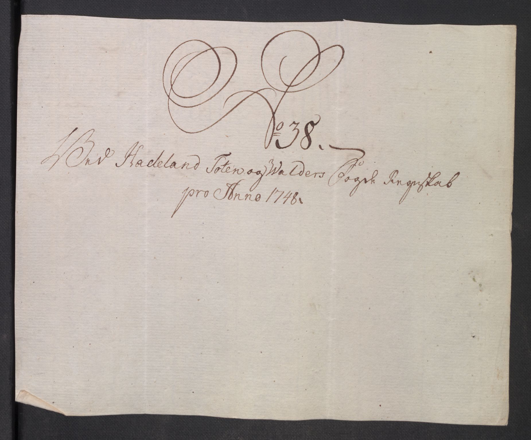 Rentekammeret inntil 1814, Reviderte regnskaper, Fogderegnskap, AV/RA-EA-4092/R18/L1346: Fogderegnskap Hadeland, Toten og Valdres, 1747-1748, p. 399