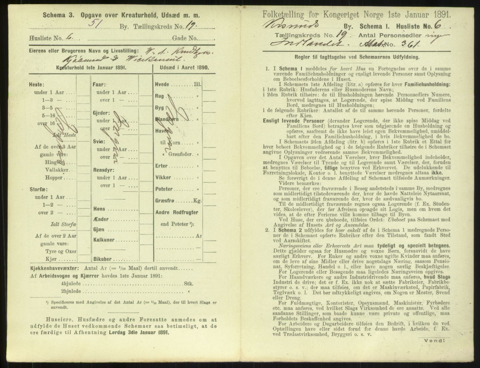 RA, 1891 census for 1503 Kristiansund, 1891, p. 1944