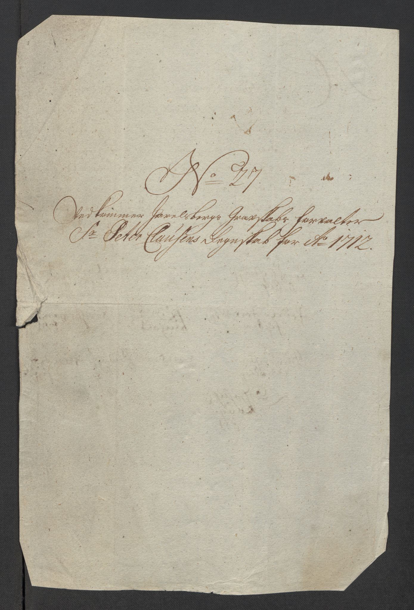 Rentekammeret inntil 1814, Reviderte regnskaper, Fogderegnskap, RA/EA-4092/R32/L1877: Fogderegnskap Jarlsberg grevskap, 1712, p. 284