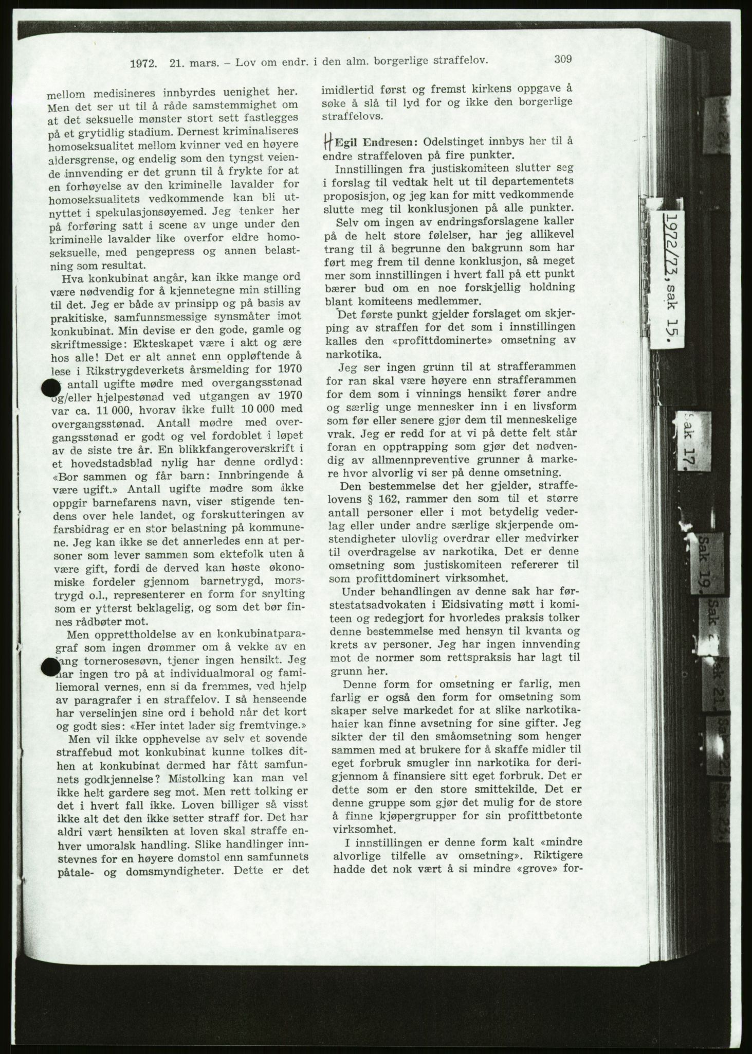 Det Norske Forbundet av 1948/Landsforeningen for Lesbisk og Homofil Frigjøring, AV/RA-PA-1216/D/Da/L0001: Partnerskapsloven, 1990-1993, p. 453