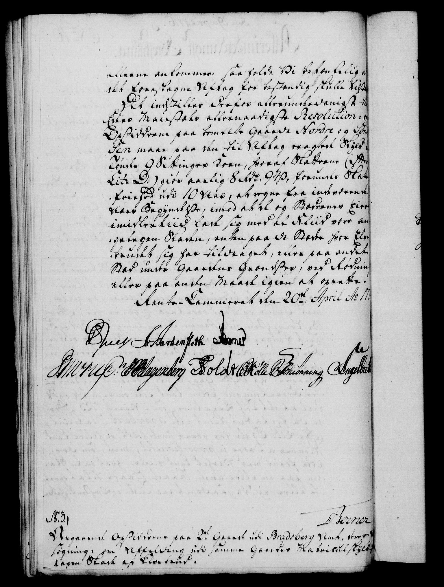 Rentekammeret, Kammerkanselliet, RA/EA-3111/G/Gf/Gfa/L0058: Norsk relasjons- og resolusjonsprotokoll (merket RK 52.58), 1776, p. 90