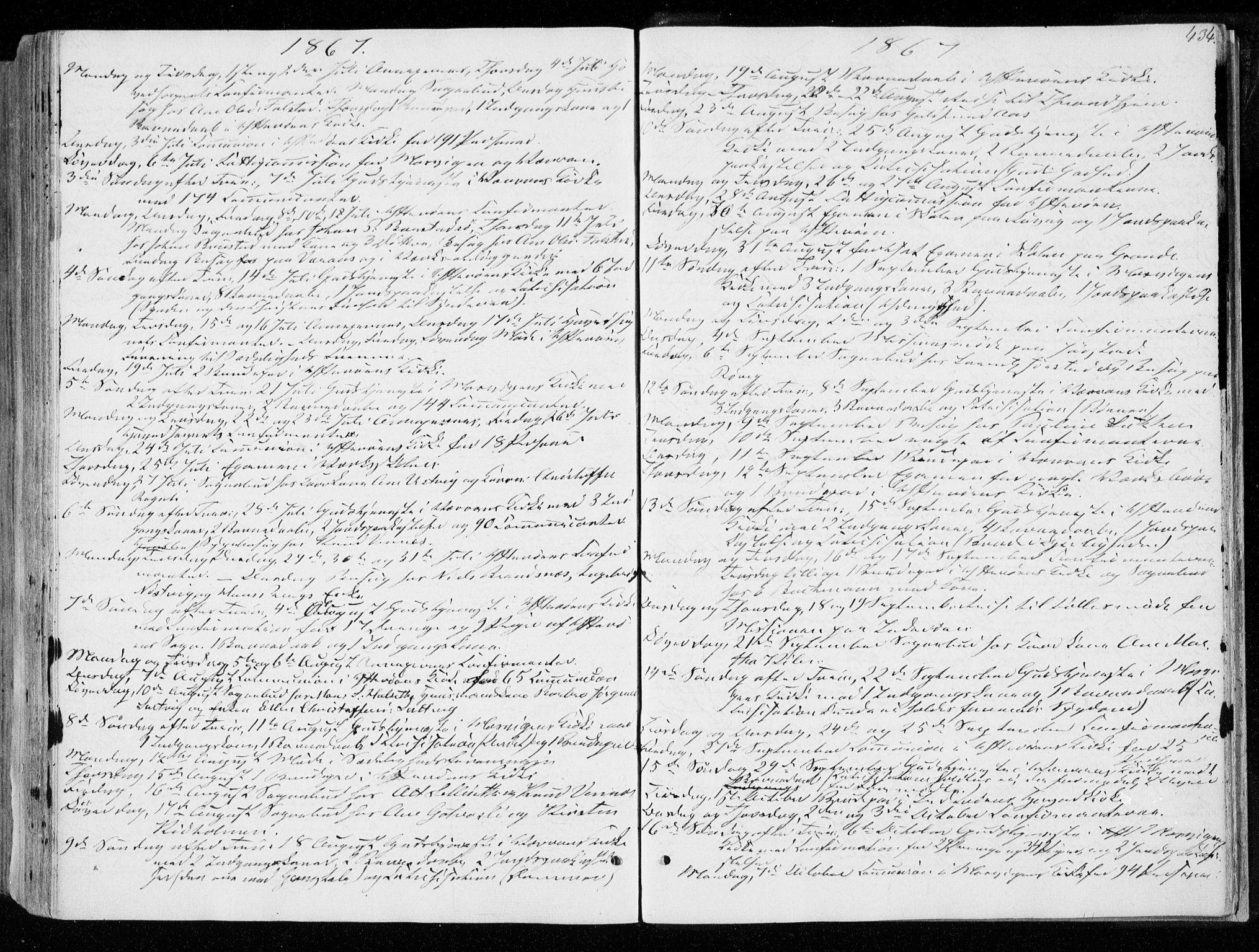 Ministerialprotokoller, klokkerbøker og fødselsregistre - Nord-Trøndelag, SAT/A-1458/722/L0218: Parish register (official) no. 722A05, 1843-1868, p. 434