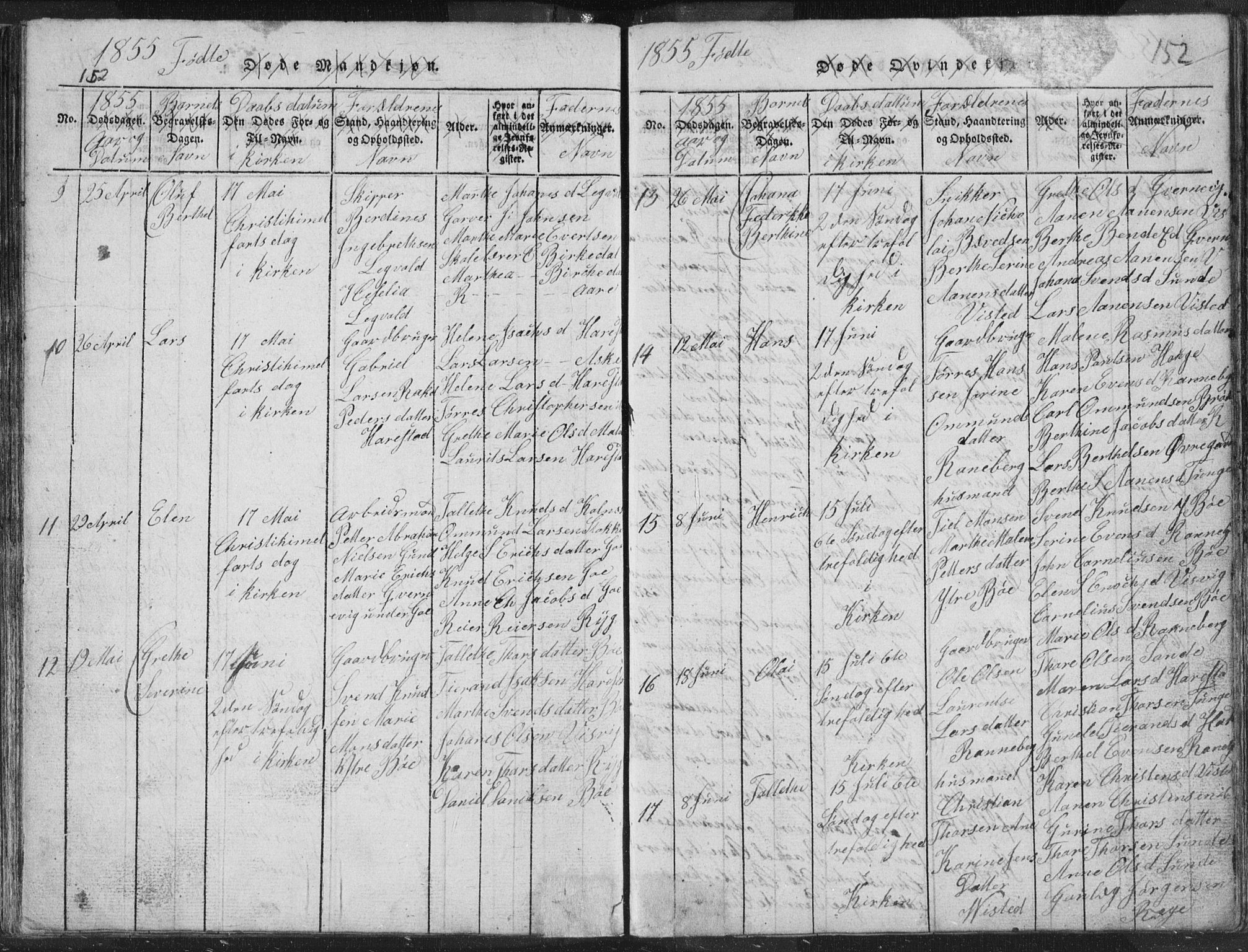 Hetland sokneprestkontor, AV/SAST-A-101826/30/30BA/L0001: Parish register (official) no. A 1, 1816-1856, p. 152